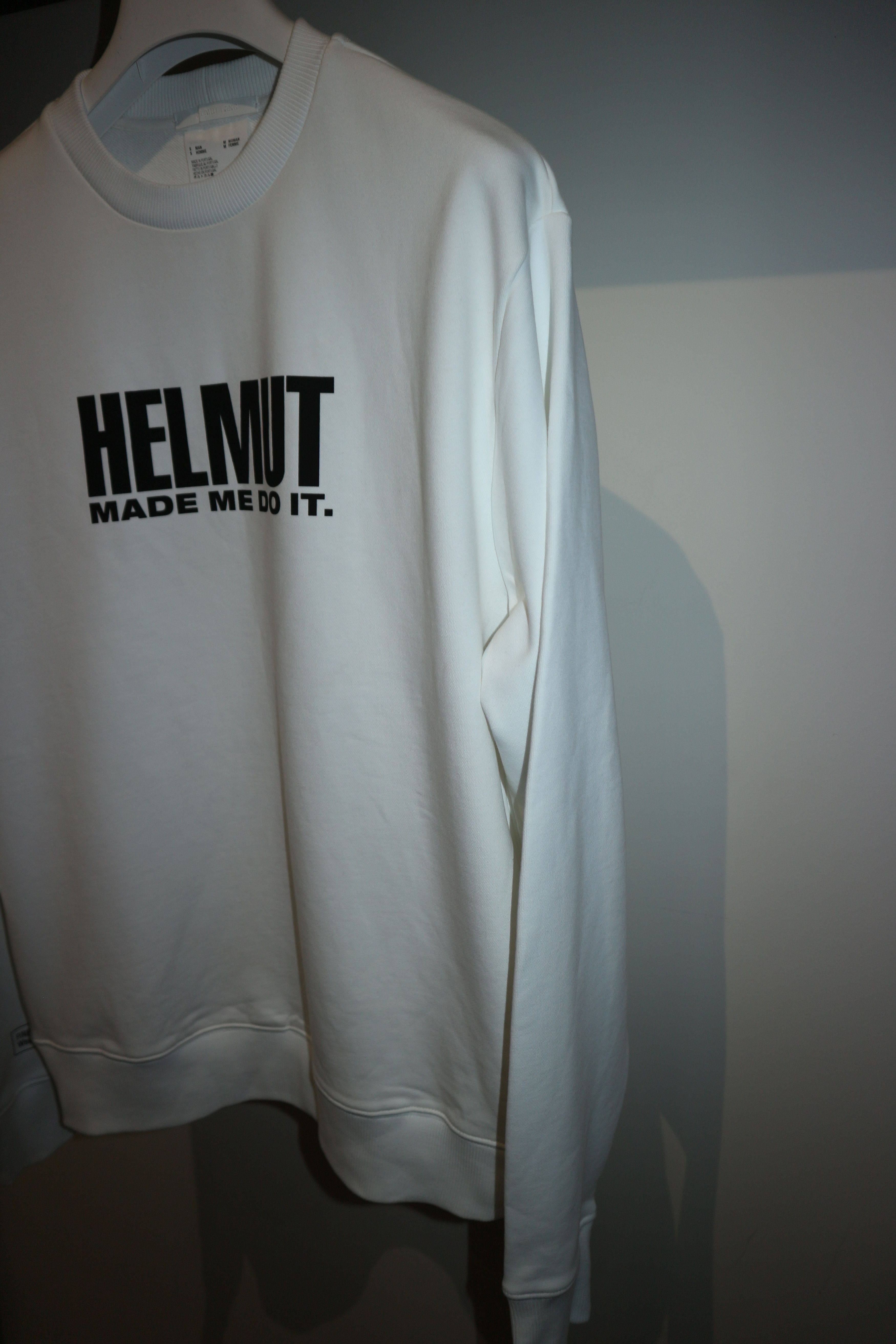 Helmut Lang Slogan logo print sweatshirt Size US S / EU 44-46 / 1 - 8 Thumbnail