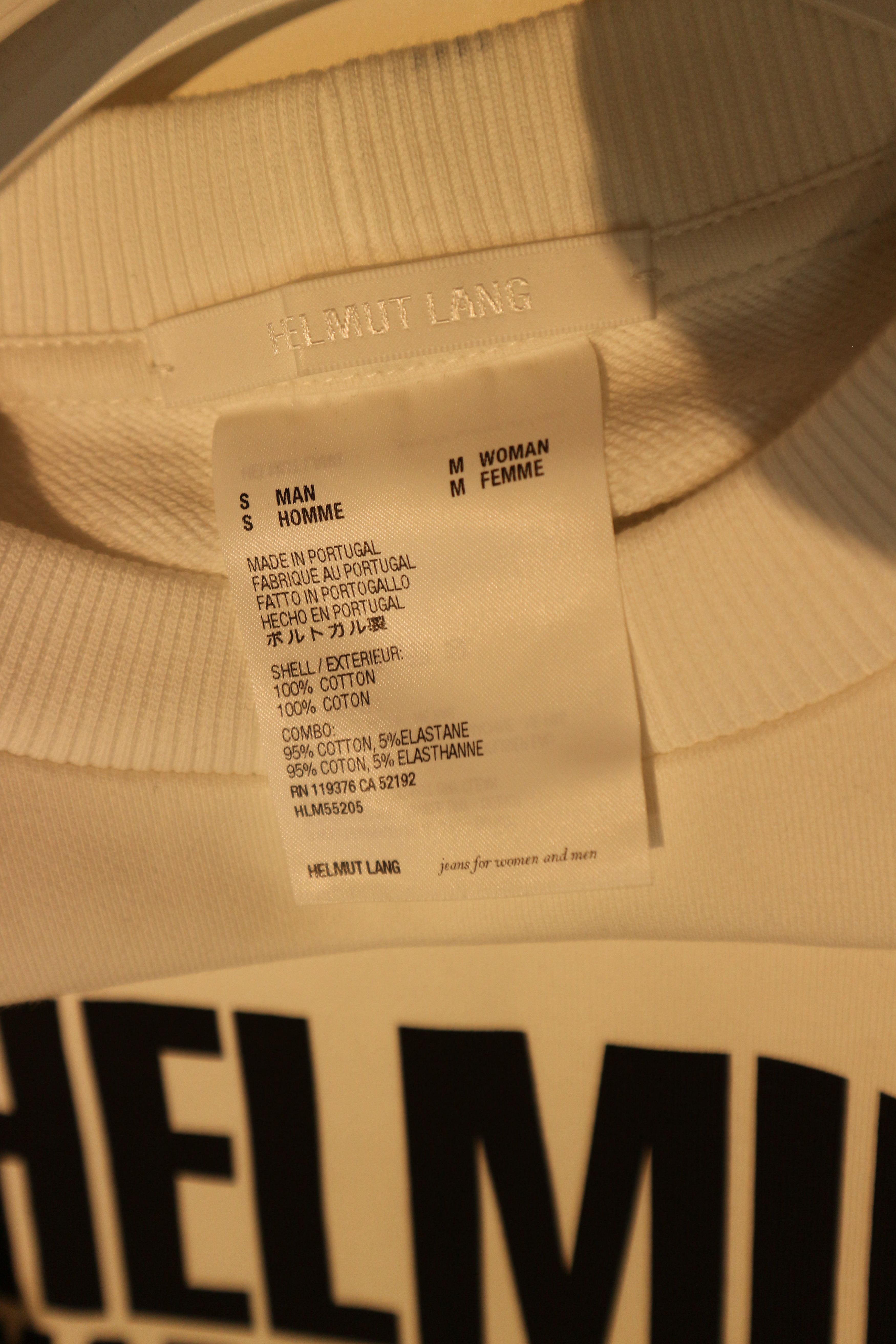 Helmut Lang Slogan logo print sweatshirt Size US S / EU 44-46 / 1 - 13 Thumbnail