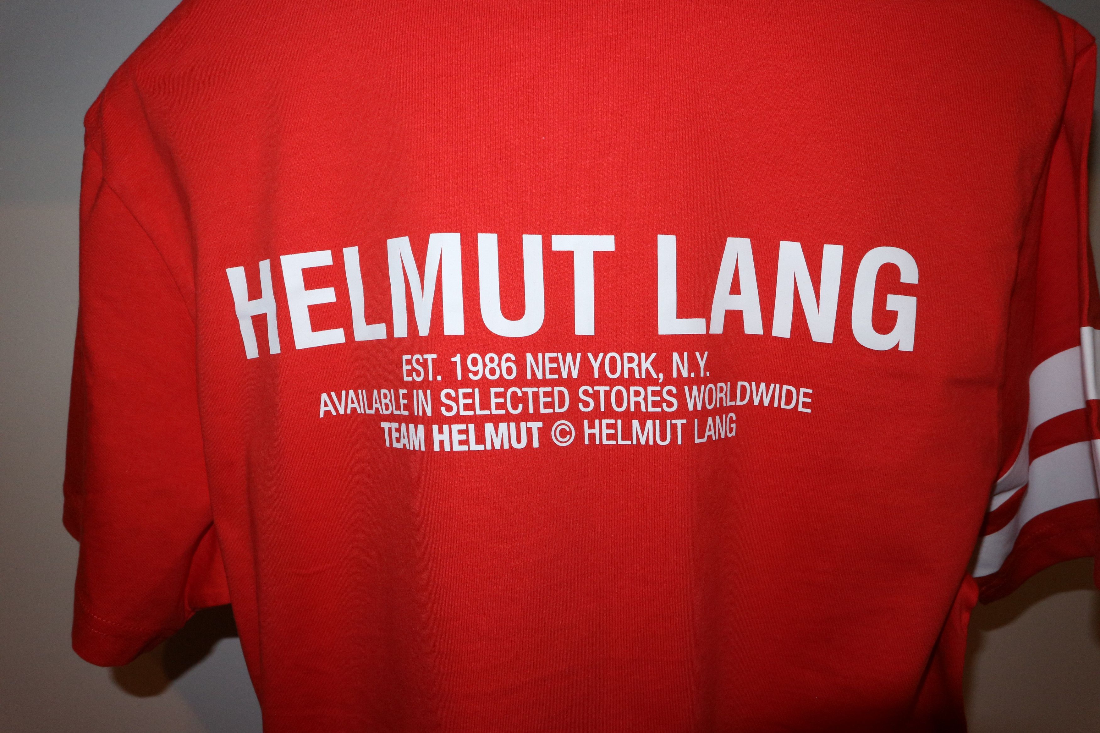 Helmut Lang Helmut team printed tshirt Size US XL / EU 56 / 4 - 6 Thumbnail
