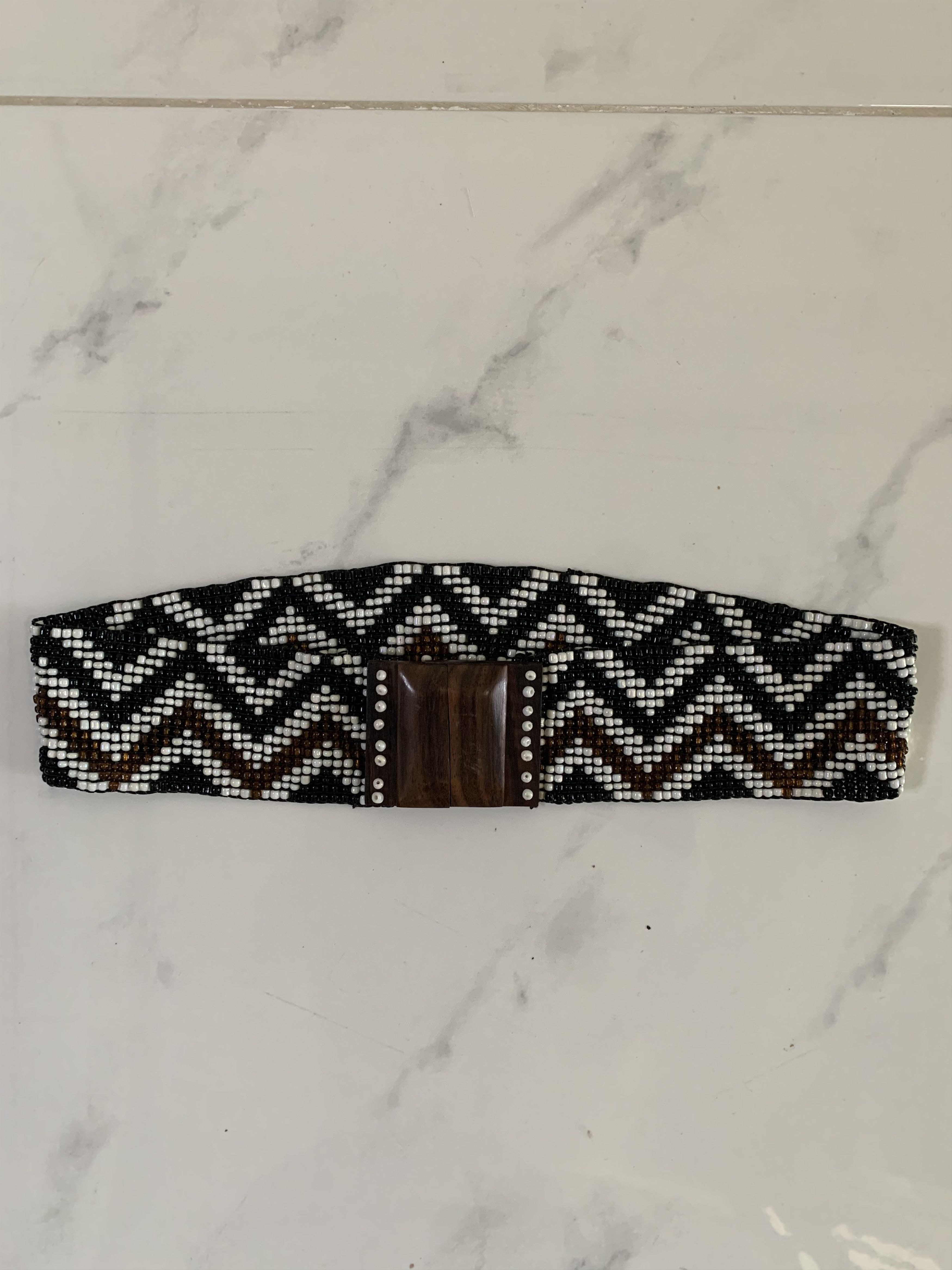 Japanese Brand Wood Head Stretch Belt Size ONE SIZE - 1 Thumbnail