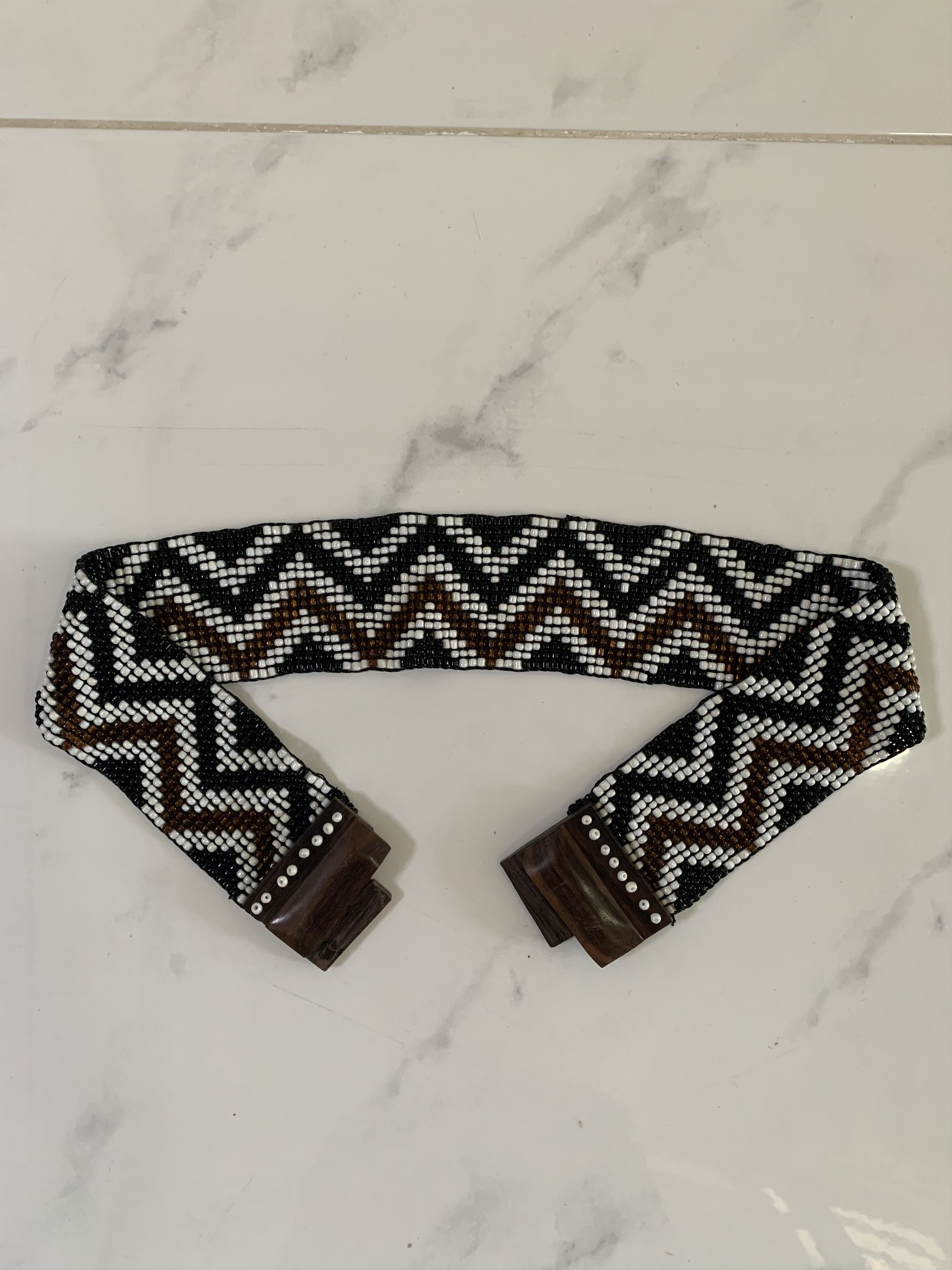 Japanese Brand Wood Head Stretch Belt Size ONE SIZE - 2 Thumbnail