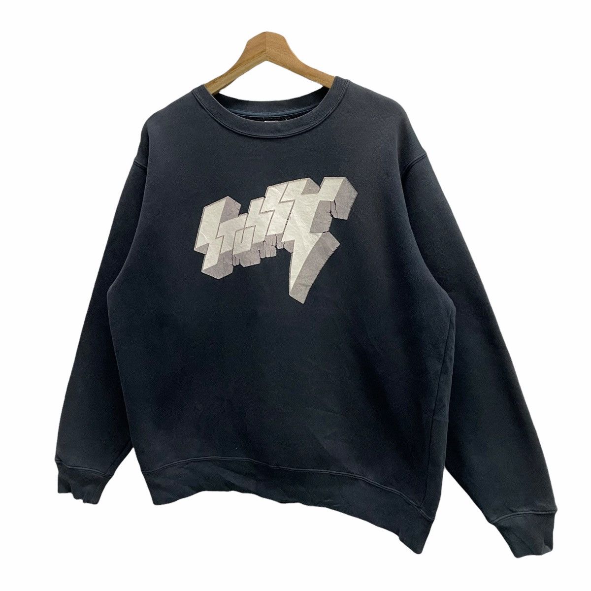 Stussy × Vintage 💥 STUSSY WTAPS LOGO FONT PULLOVER SWEATSHIRT Size US M / EU 48-50 / 2 - 2 Thumbnail