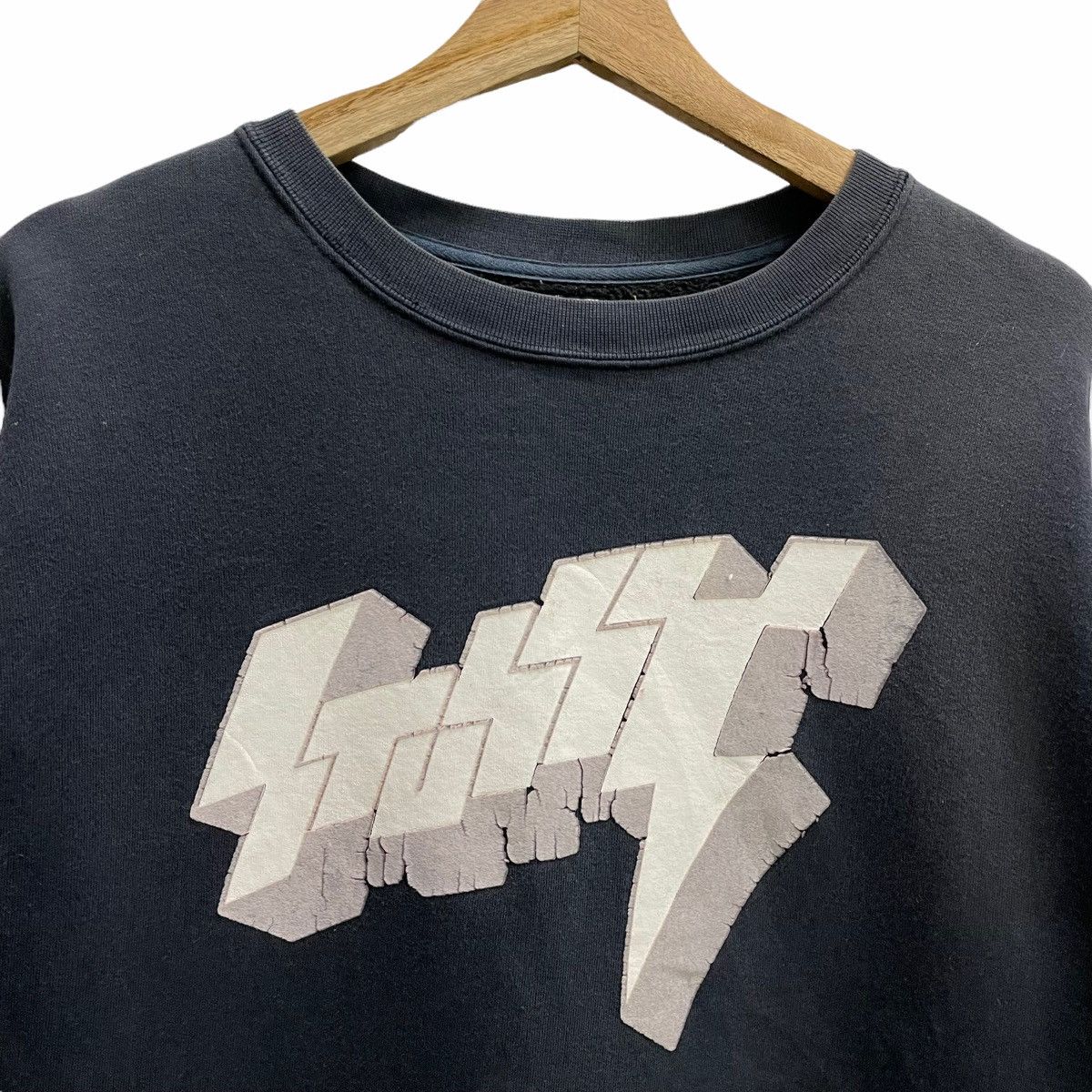 Stussy × Vintage 💥 STUSSY WTAPS LOGO FONT PULLOVER SWEATSHIRT Size US M / EU 48-50 / 2 - 4 Thumbnail