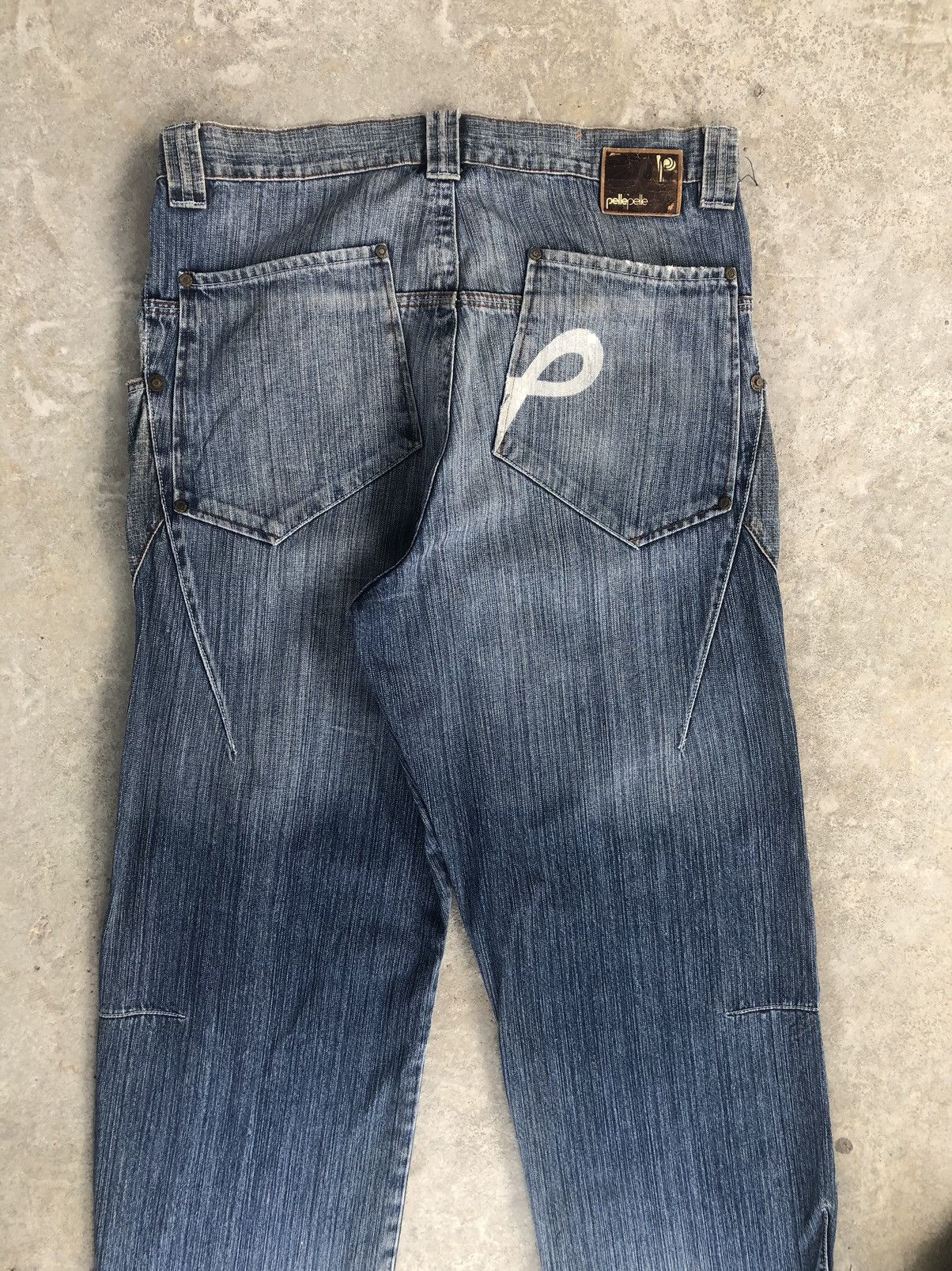 Pelle Pelle Vintage Pelle Pelle Baggy Jeans Hip Hop Skateboards Size US 35 - 10 Thumbnail