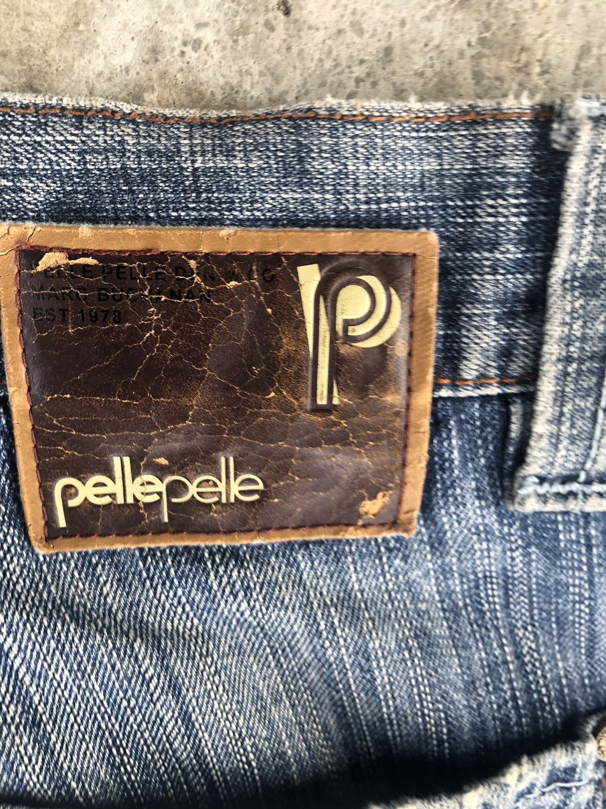 Pelle Pelle Vintage Pelle Pelle Baggy Jeans Hip Hop Skateboards Size US 35 - 17 Thumbnail