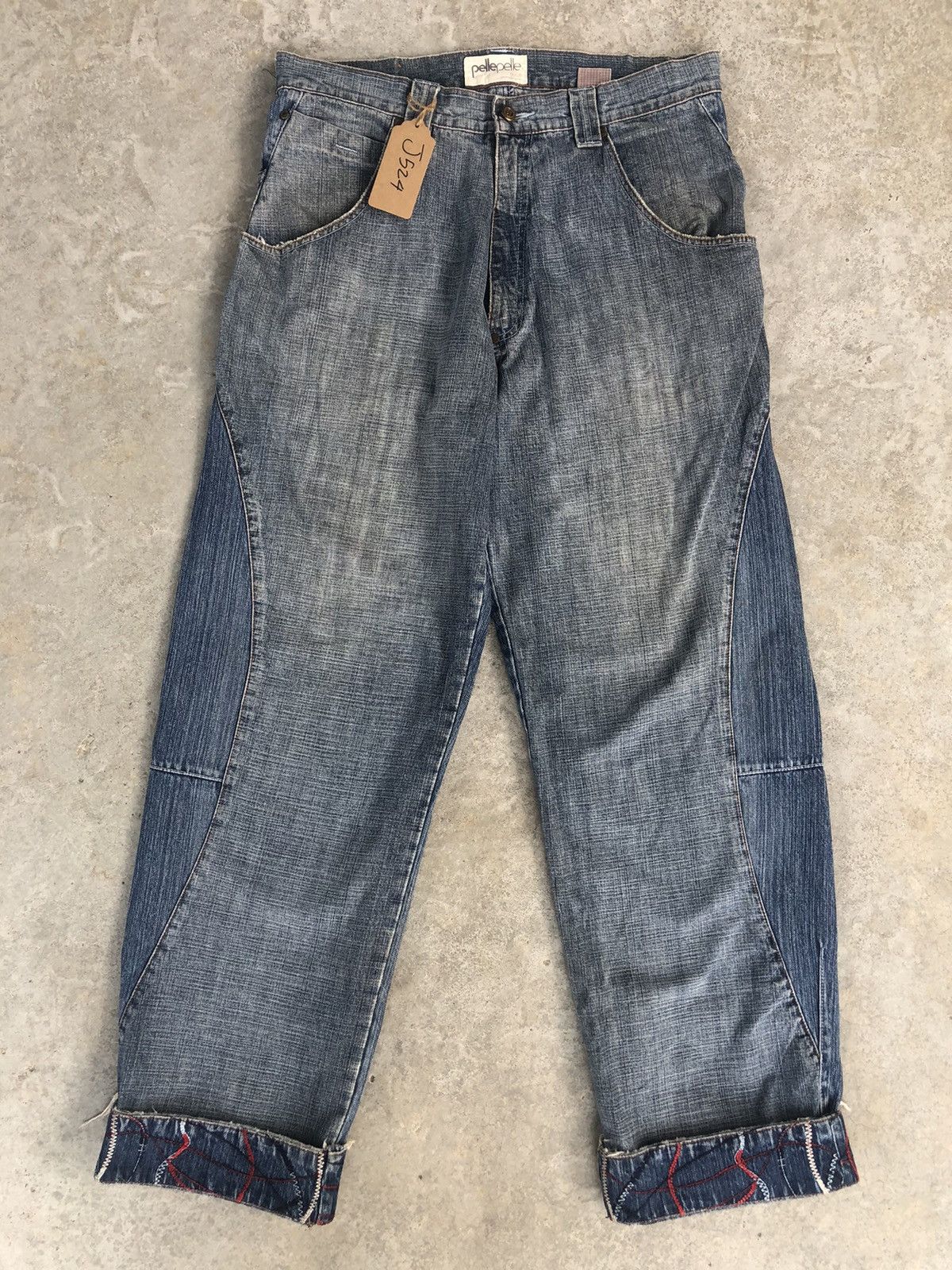 Pelle Pelle Vintage Pelle Pelle Baggy Jeans Hip Hop Skateboards Size US 35 - 1 Thumbnail