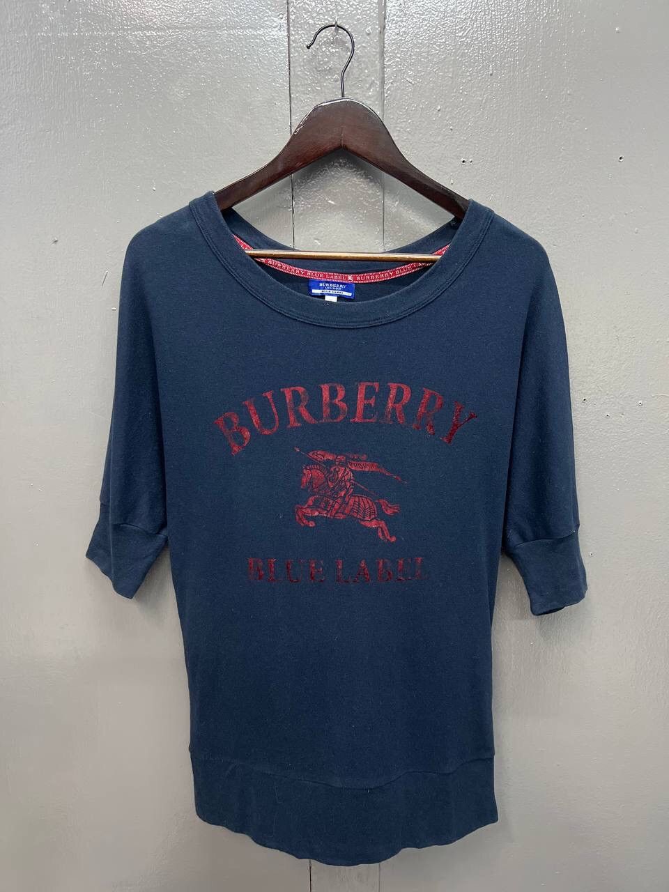 image of Burberry London Blue Label Womens Shirt in Navy (Size XS)