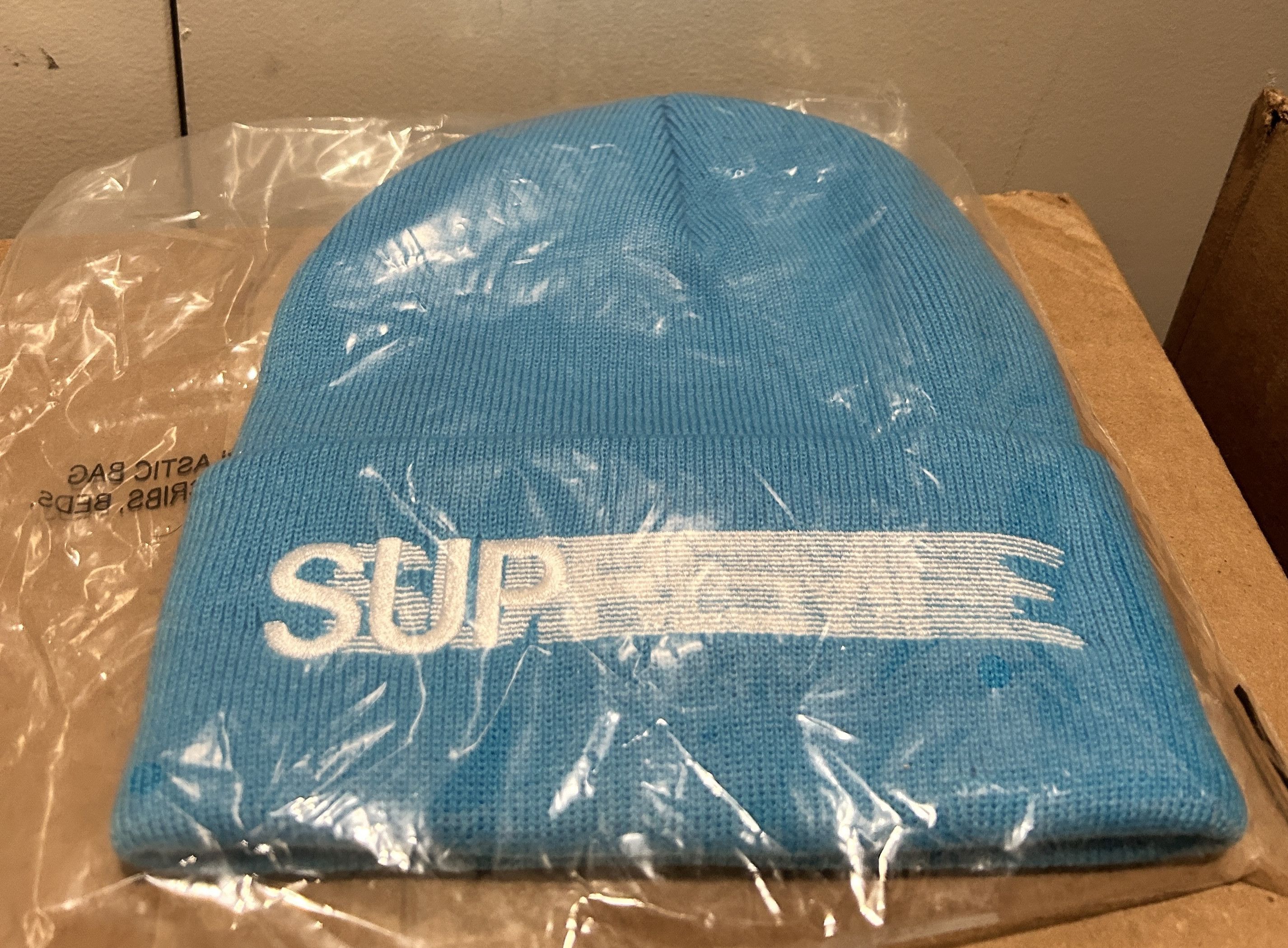 Supreme Supreme MOTION LOGO BEANIE S/S 23- blue Size ONE SIZE - 1 Preview