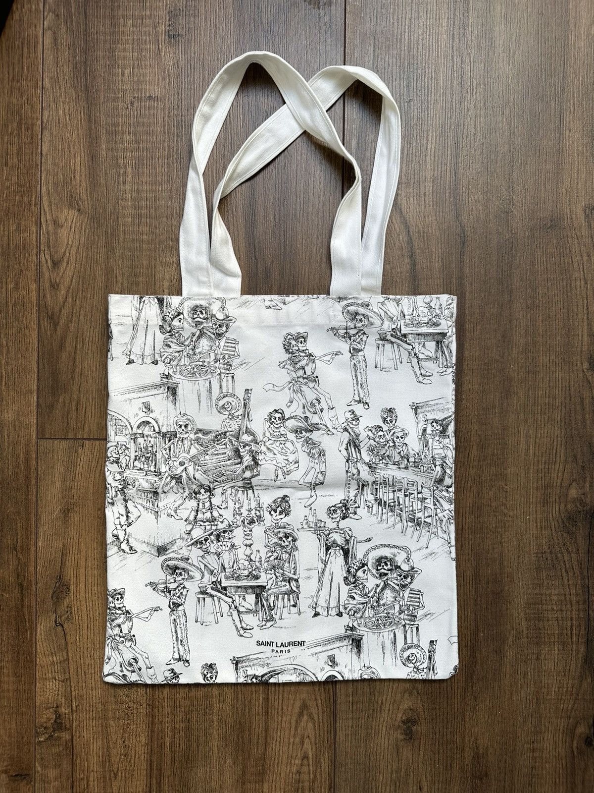 Saint Laurent Dia De Muertos Tote Bag Limited Edition