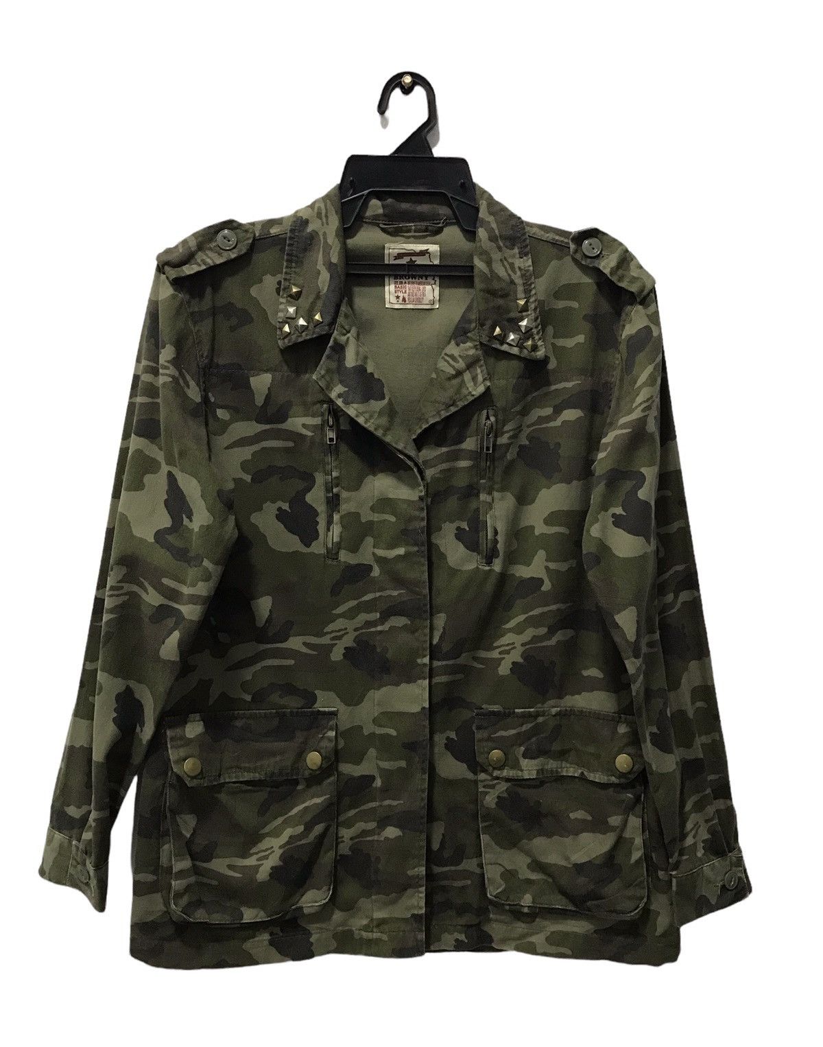 image of Browny Military Design Jacket, Men's (Size Medium)