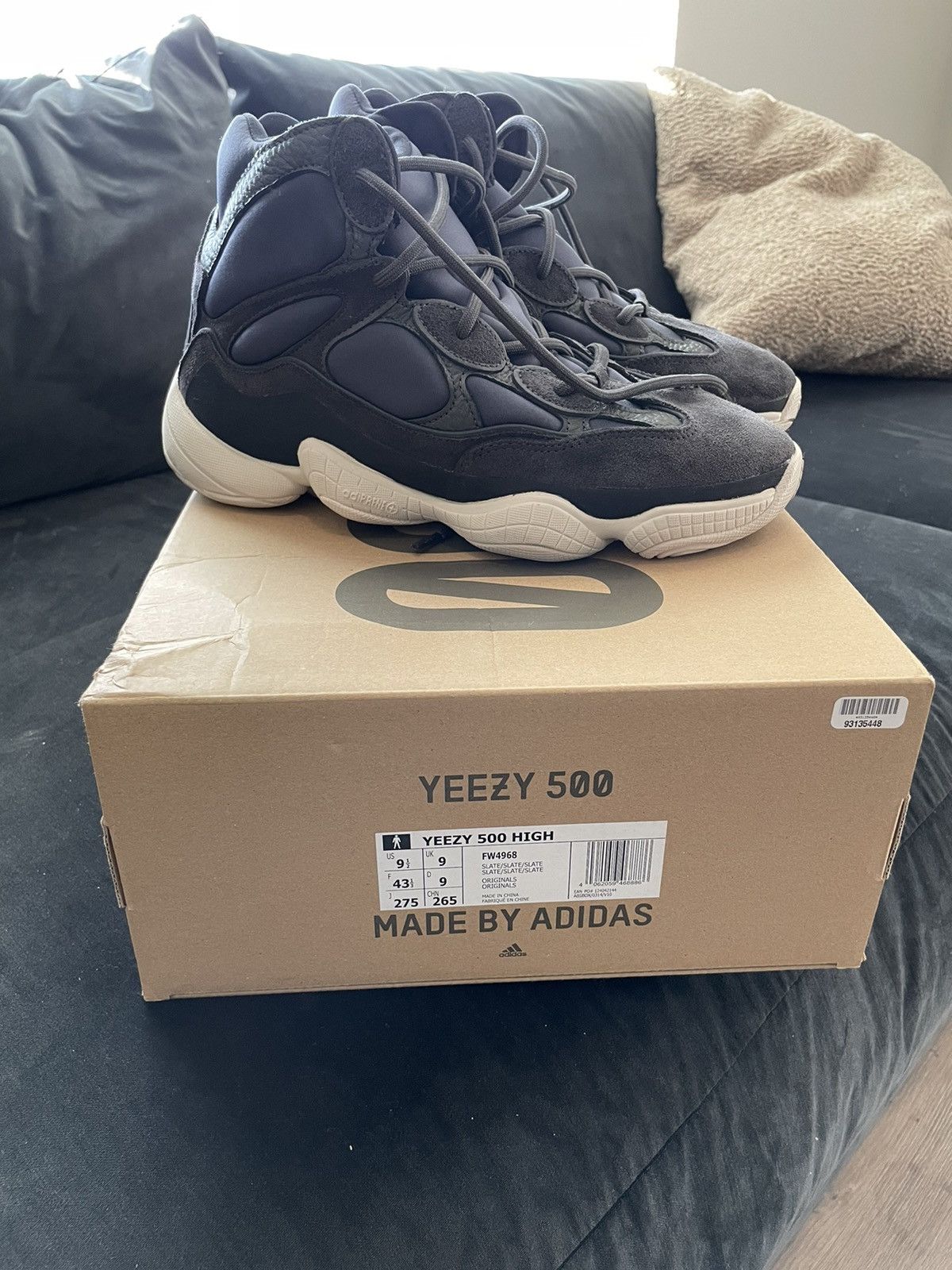 Adidas  Kanye West Yeezy 500 High Slate SZ 9 | Grailed
