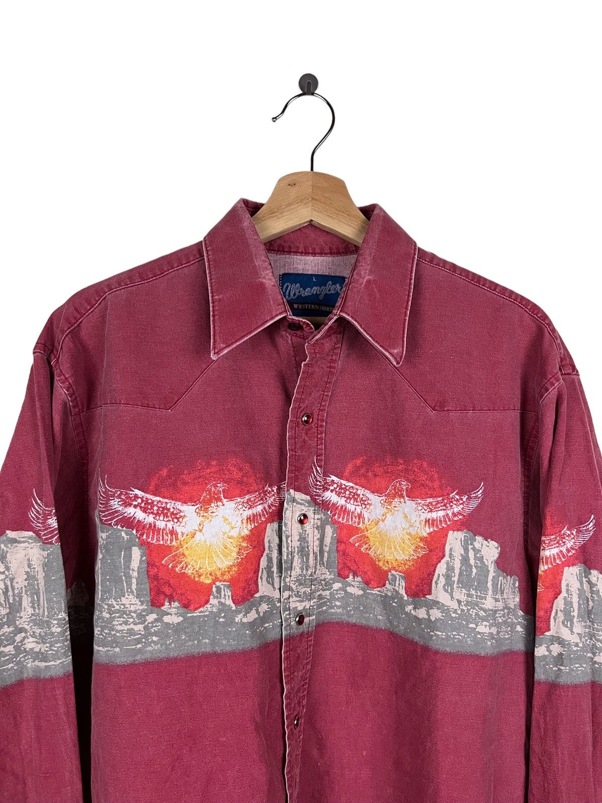 Wrangler RARE 🔥🔥🔥 Vintage 70’s Wrangler Western Shirts Longsleeve Size US L / EU 52-54 / 3 - 7 Thumbnail