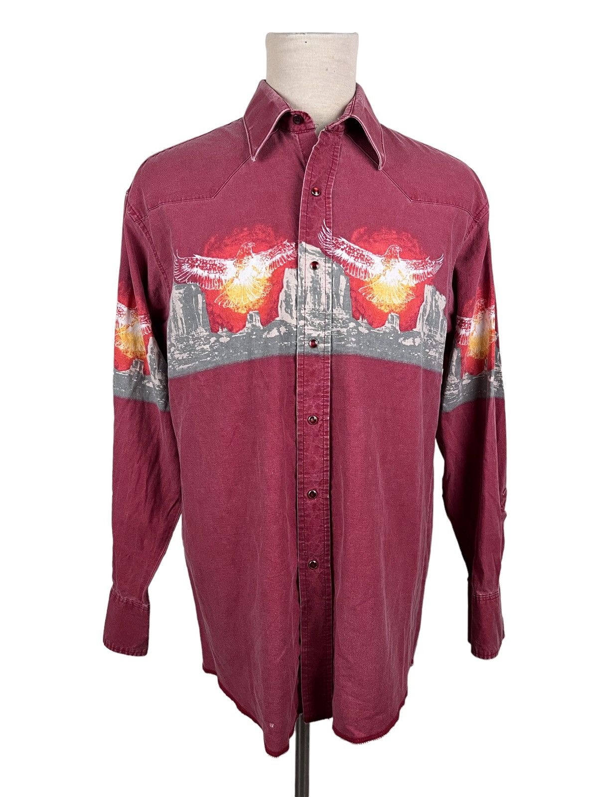 Wrangler RARE 🔥🔥🔥 Vintage 70’s Wrangler Western Shirts Longsleeve Size US L / EU 52-54 / 3 - 3 Thumbnail
