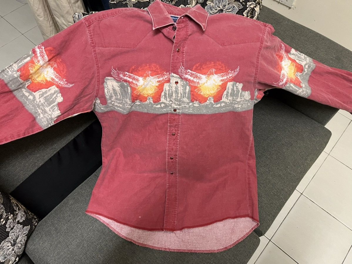 Wrangler RARE 🔥🔥🔥 Vintage 70’s Wrangler Western Shirts Longsleeve Size US L / EU 52-54 / 3 - 23 Thumbnail