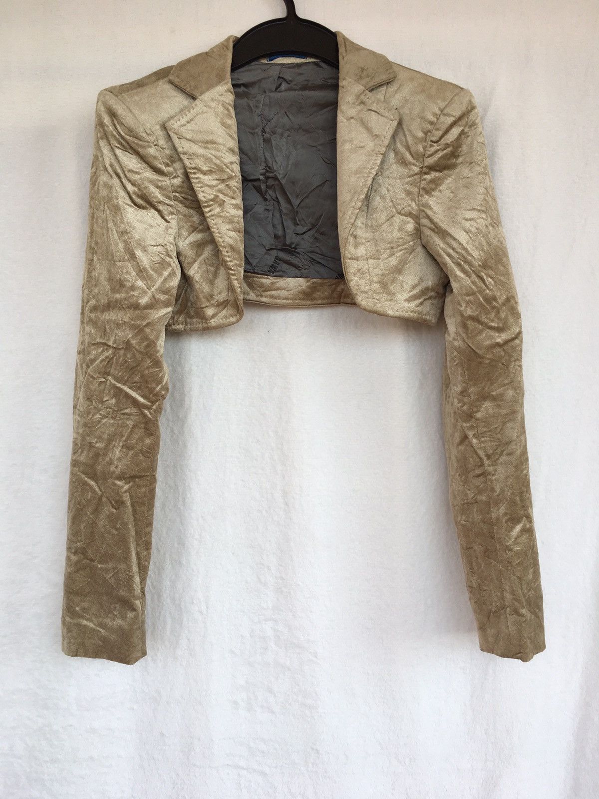 Japanese Brand akiko ogawa cropped velvet jacket Size US M / EU 48-50 / 2 - 1 Thumbnail