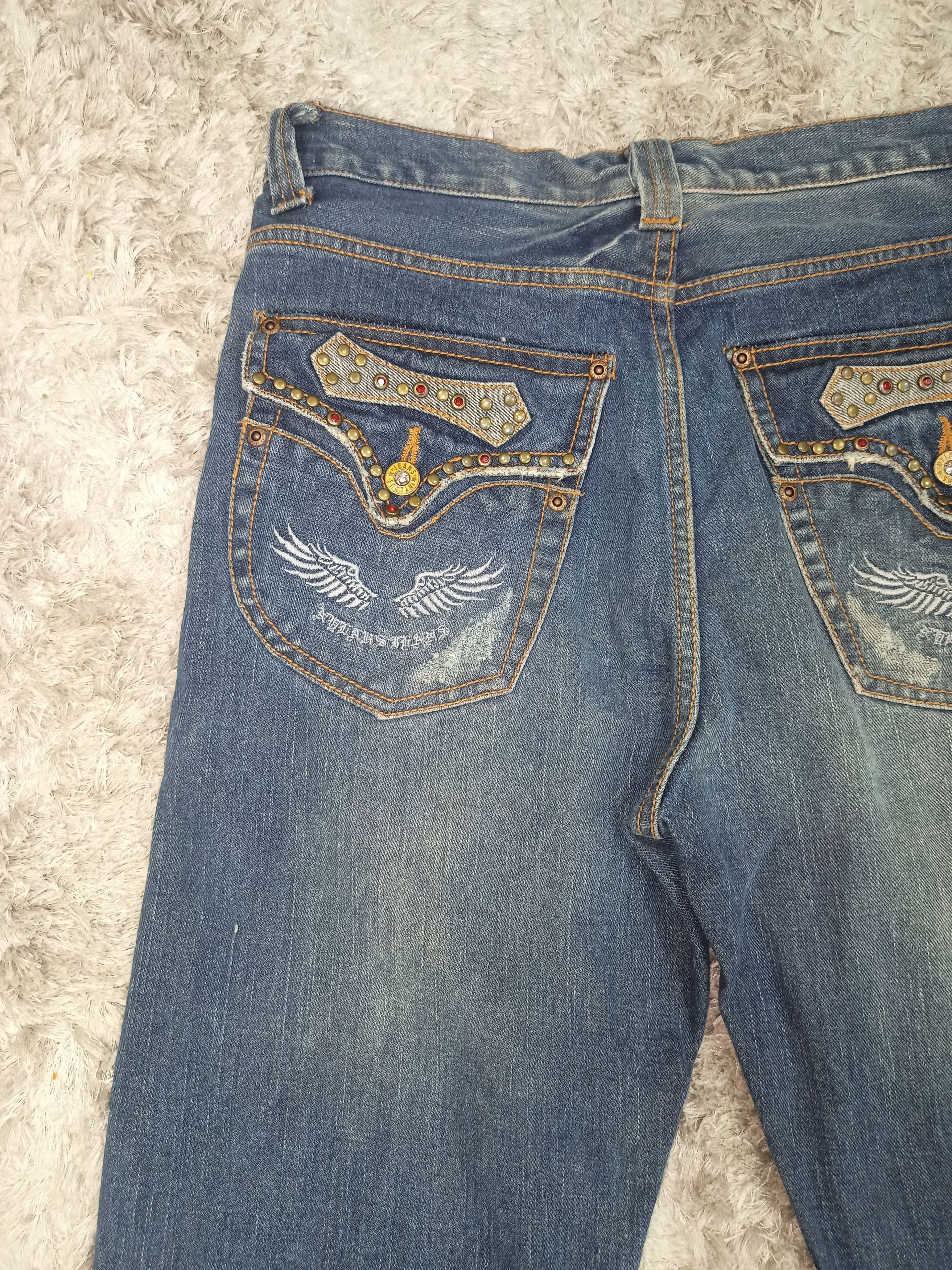 Japanese Brand Japanese Brand NYLAUS Whiskered Flared Jeans Size US 30 / EU 46 - 14 Thumbnail