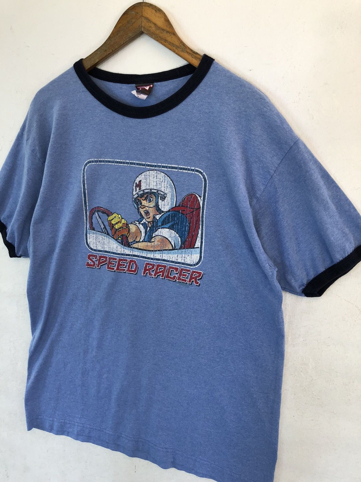 Anime × Vintage Vintage Speed Racer Ring 50/50 poly/cotton tee Size US L / EU 52-54 / 3 - 2 Thumbnail