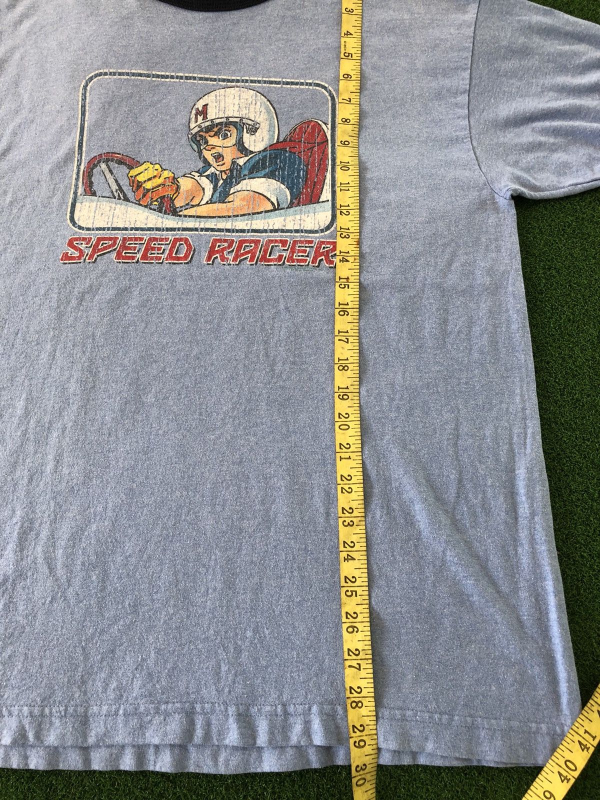Anime × Vintage Vintage Speed Racer Ring 50/50 poly/cotton tee Size US L / EU 52-54 / 3 - 6 Thumbnail