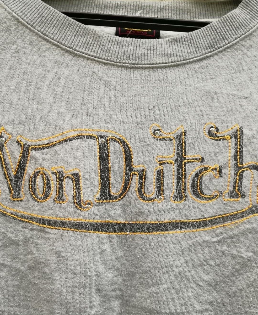 Vintage × Von Dutch Von Dutch Grey Fly Crewneck Size US M / EU 48-50 / 2 - 3 Thumbnail