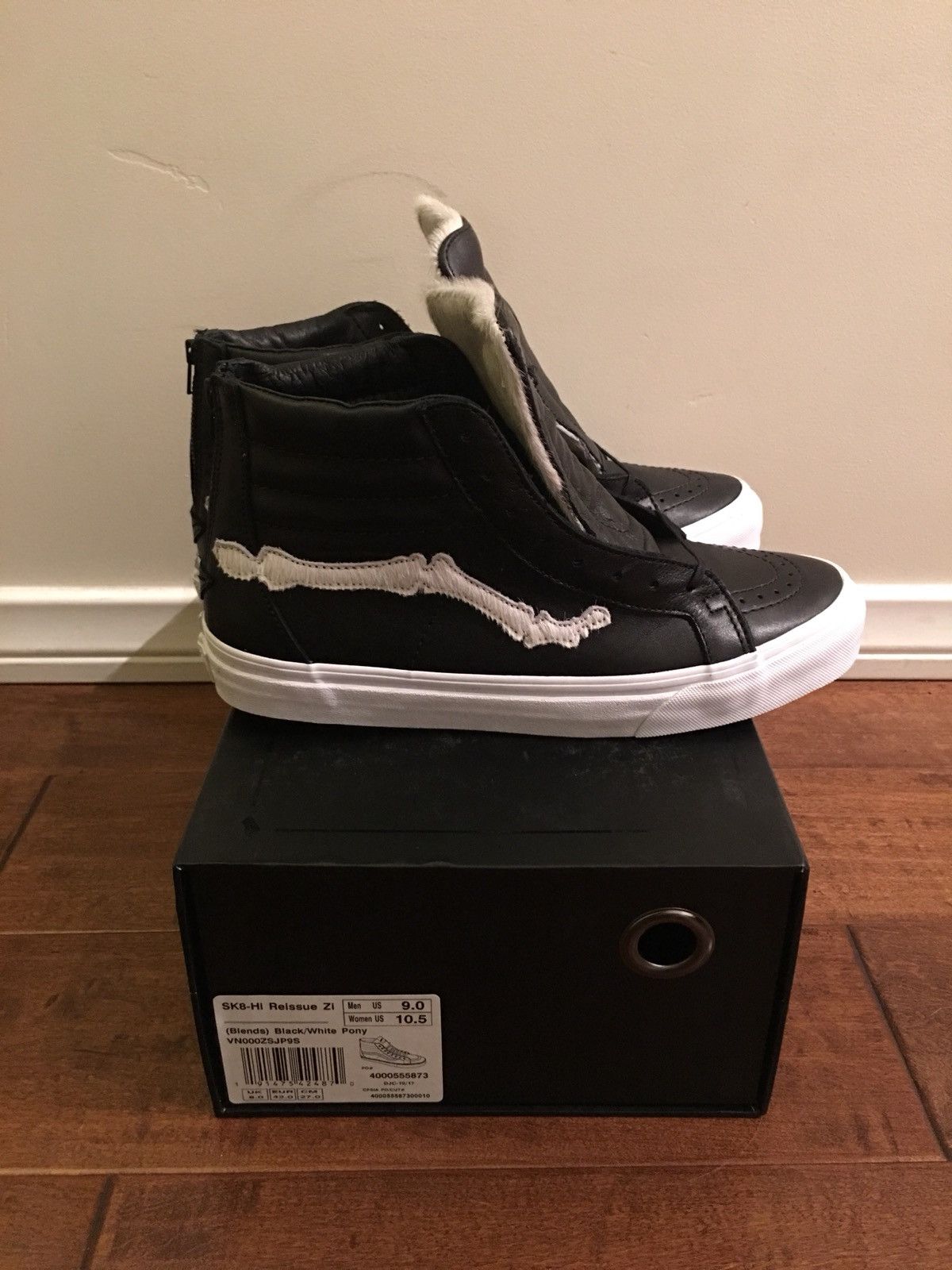 Vans sk8 hi pony hair sales