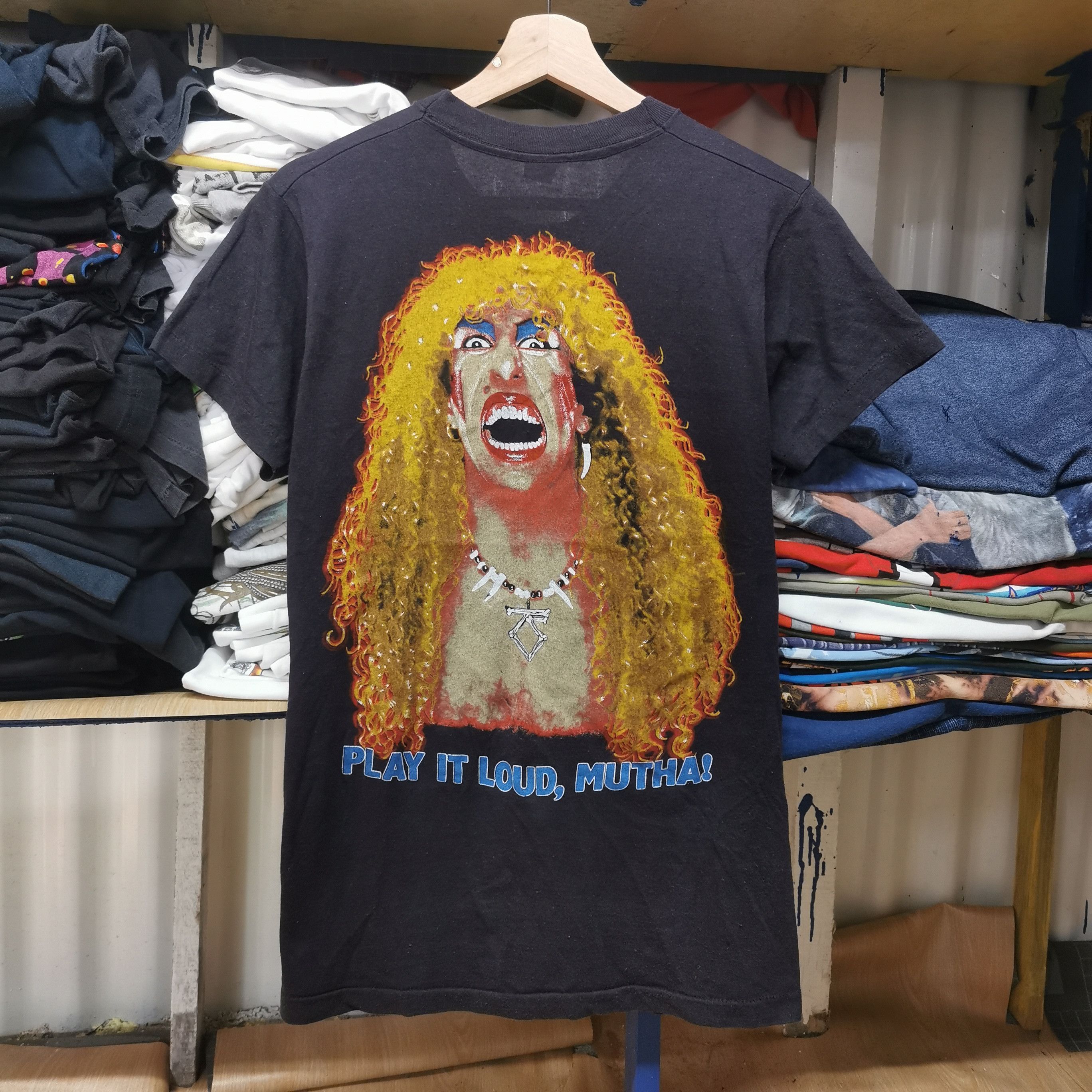 image of Band Tees x Screen Stars Acpt Binding Vintage Band Twisted Sister 80's Tee in Black (Size Small)