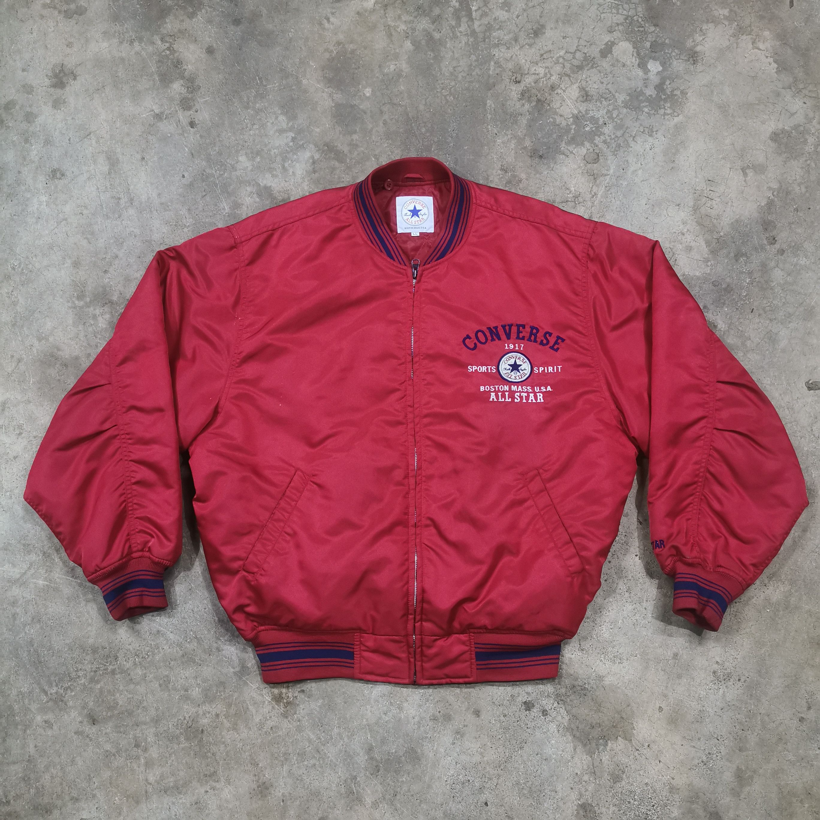 Converse × Vintage converse jacket bomber Size US XL / EU 56 / 4 - 1 Thumbnail