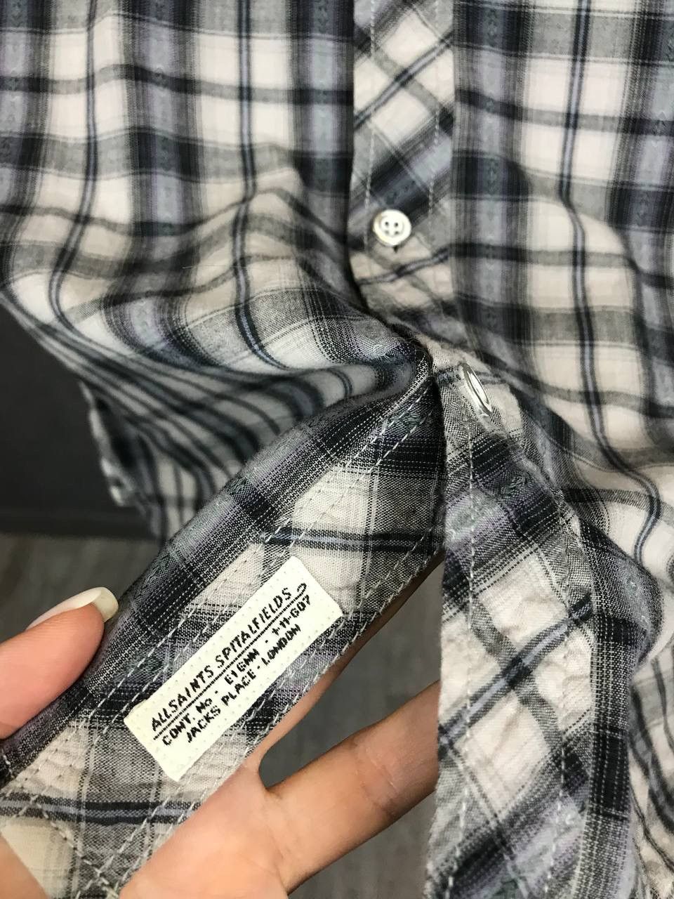 Allsaints Allsaints luxury streetwear vintage shirt Size US M / EU 48-50 / 2 - 4 Thumbnail
