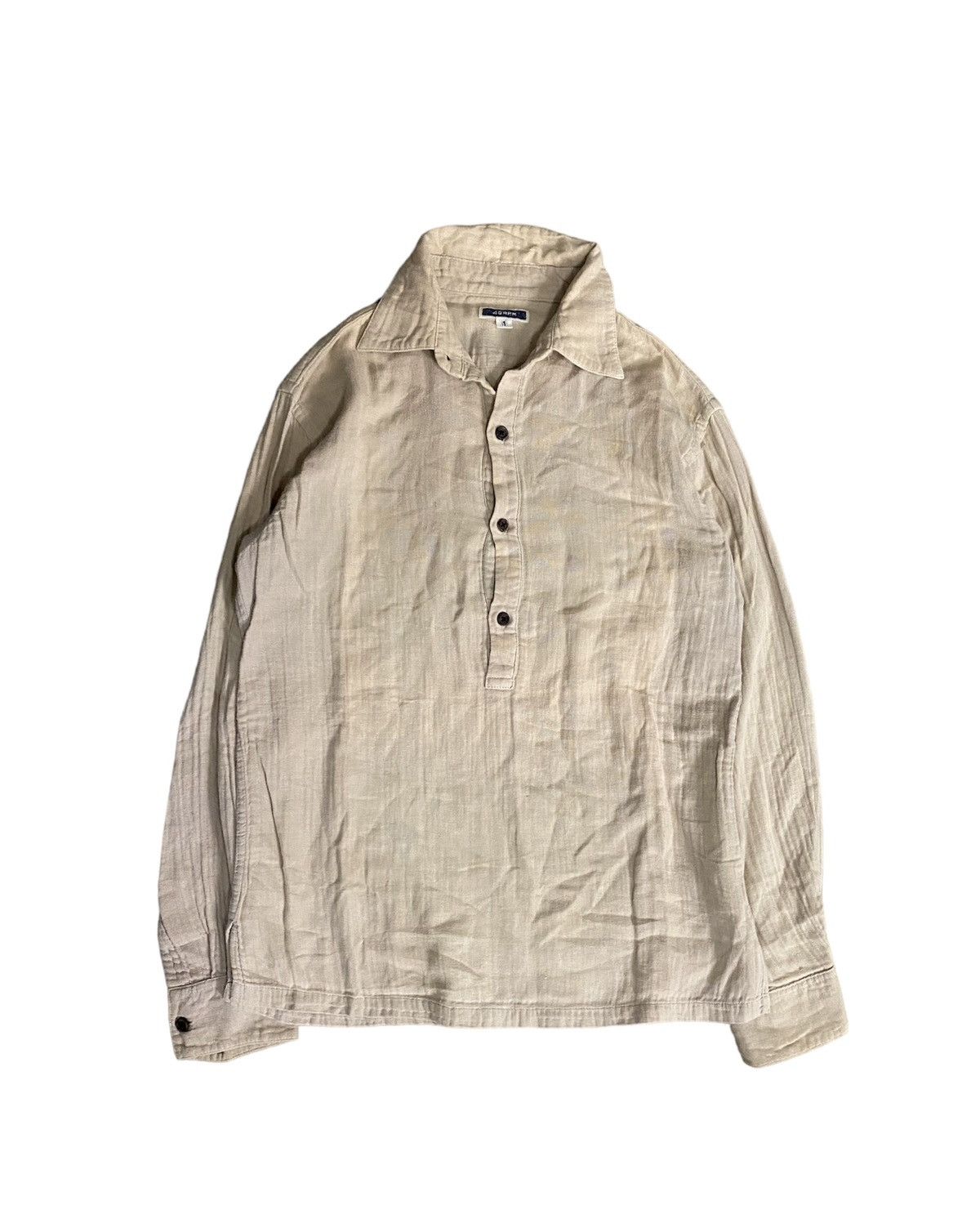 45RPM half button cotton shirt
