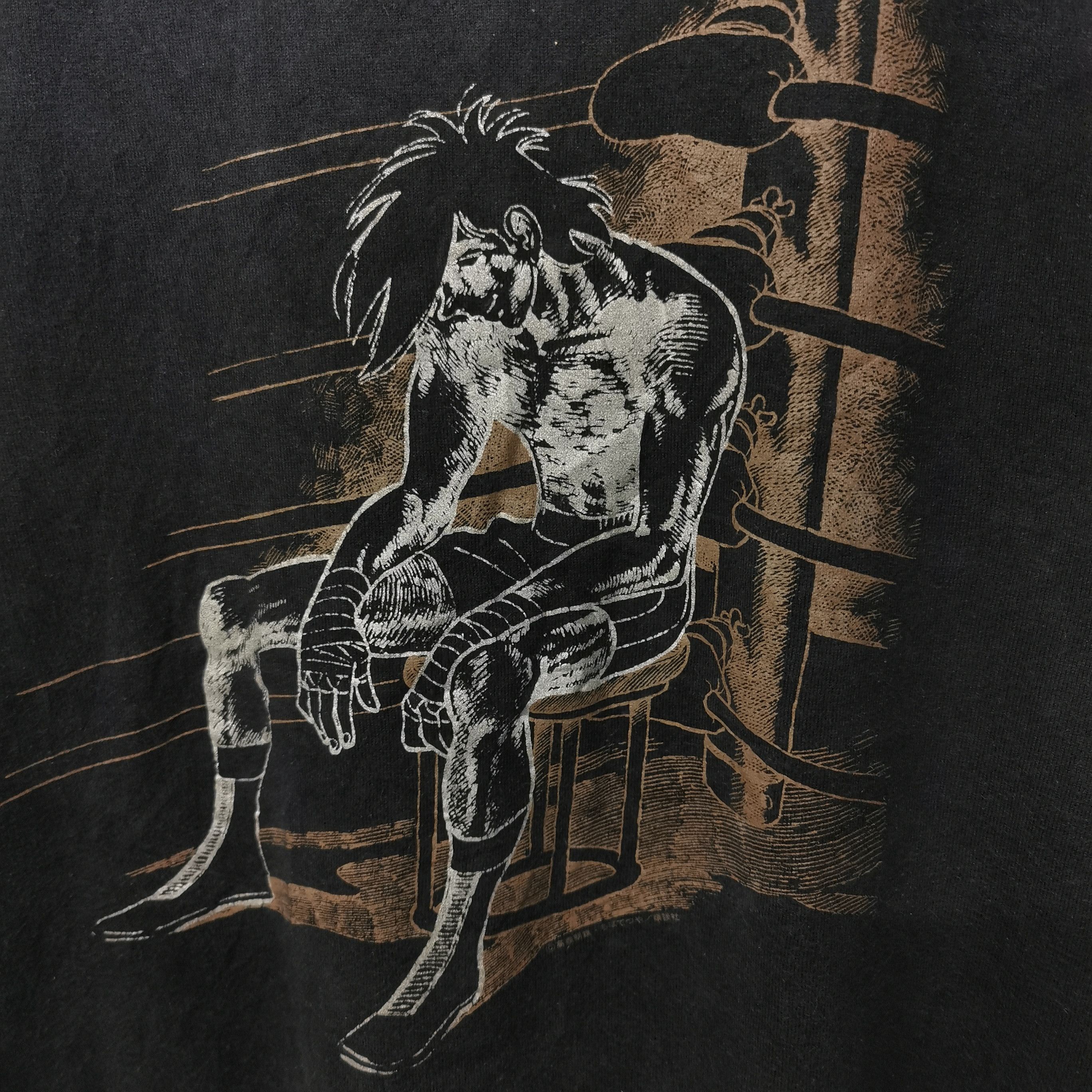Uniqlo × Vintage Ashita No Joe Japanese Boxing Anime Tee Size US M / EU 48-50 / 2 - 2 Thumbnail