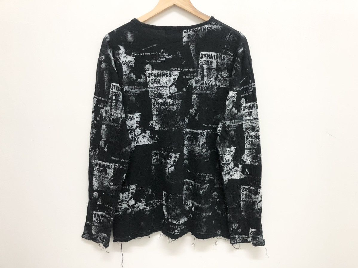 Japanese Brand REBEL ⚡️BERNINGS SHO PUNK GOTHIC AOP GRAPHICAL ROUGH CUT Size US L / EU 52-54 / 3 - 2 Thumbnail