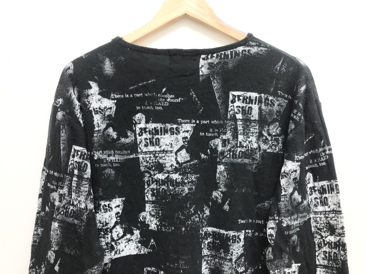 Japanese Brand REBEL ⚡️BERNINGS SHO PUNK GOTHIC AOP GRAPHICAL ROUGH CUT Size US L / EU 52-54 / 3 - 8 Thumbnail