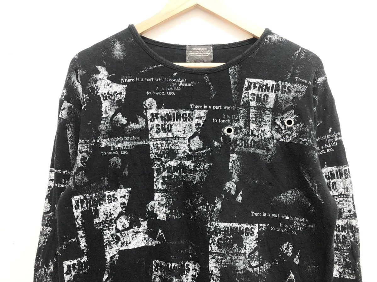 Japanese Brand REBEL ⚡️BERNINGS SHO PUNK GOTHIC AOP GRAPHICAL ROUGH CUT Size US L / EU 52-54 / 3 - 3 Thumbnail
