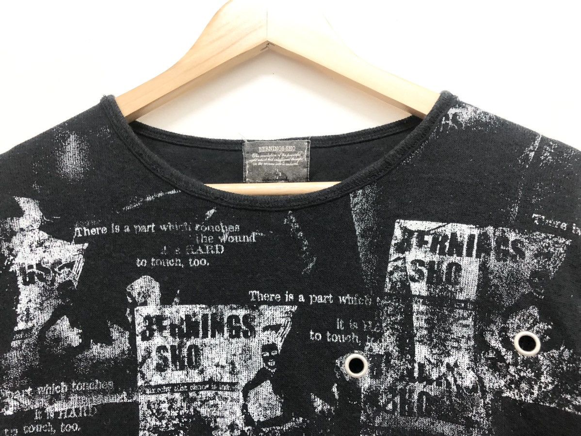 Japanese Brand REBEL ⚡️BERNINGS SHO PUNK GOTHIC AOP GRAPHICAL ROUGH CUT Size US L / EU 52-54 / 3 - 5 Thumbnail
