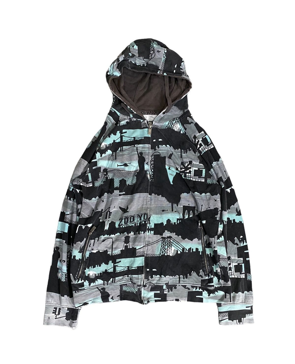 Futura × Zoo York Vtg New York City All over print iconic hoodie Size US XL / EU 56 / 4 - 1 Thumbnail