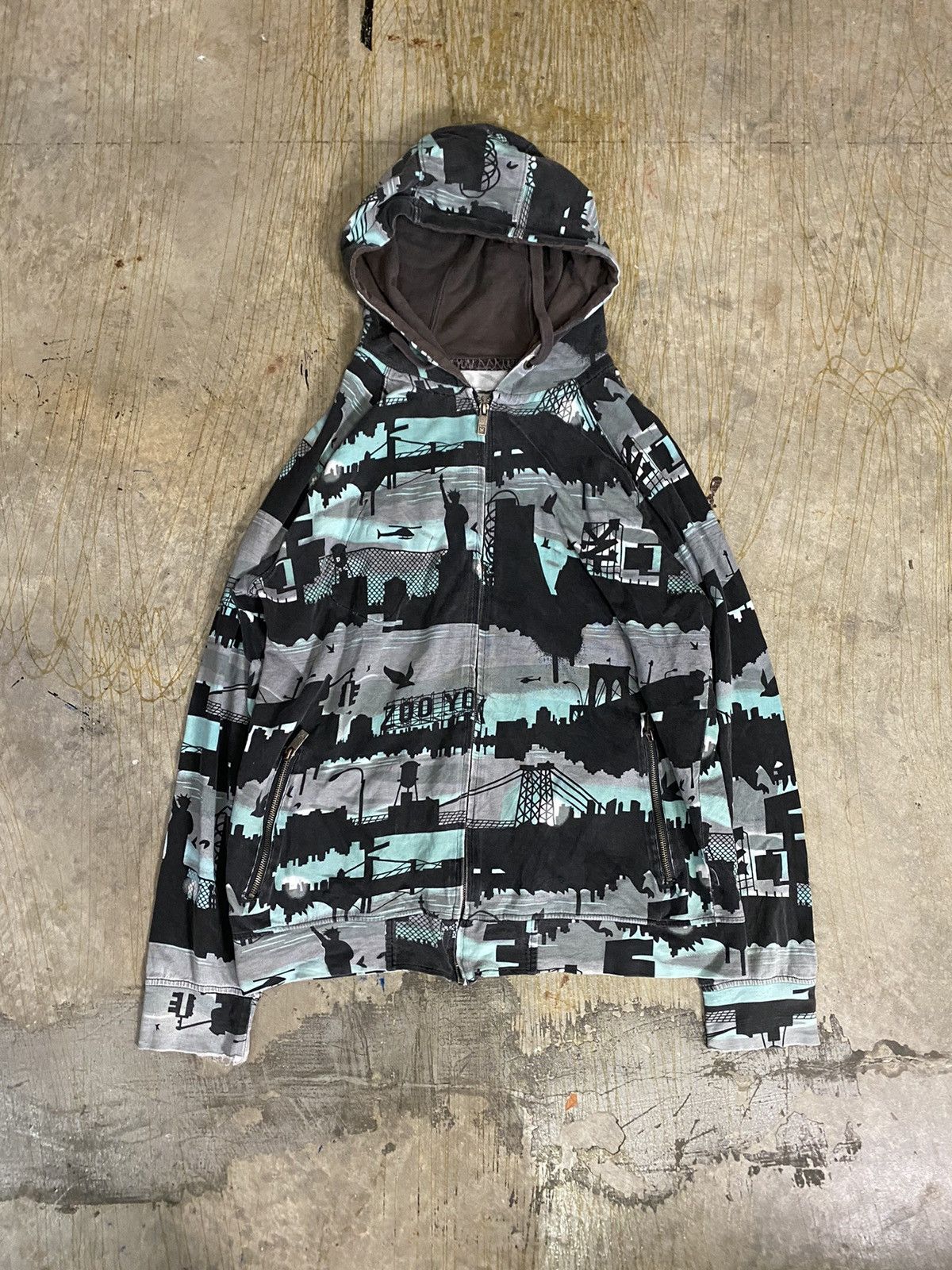 Futura × Zoo York Vtg New York City All over print iconic hoodie Size US XL / EU 56 / 4 - 2 Thumbnail