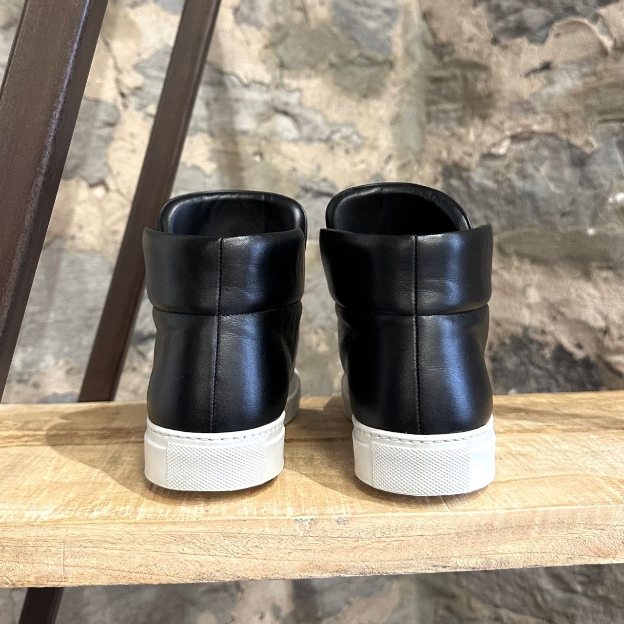 Versace Versace Black Leather Palazzo Medusa High-top Sneakers Size US 5.5 / IT 35.5 - 5 Thumbnail