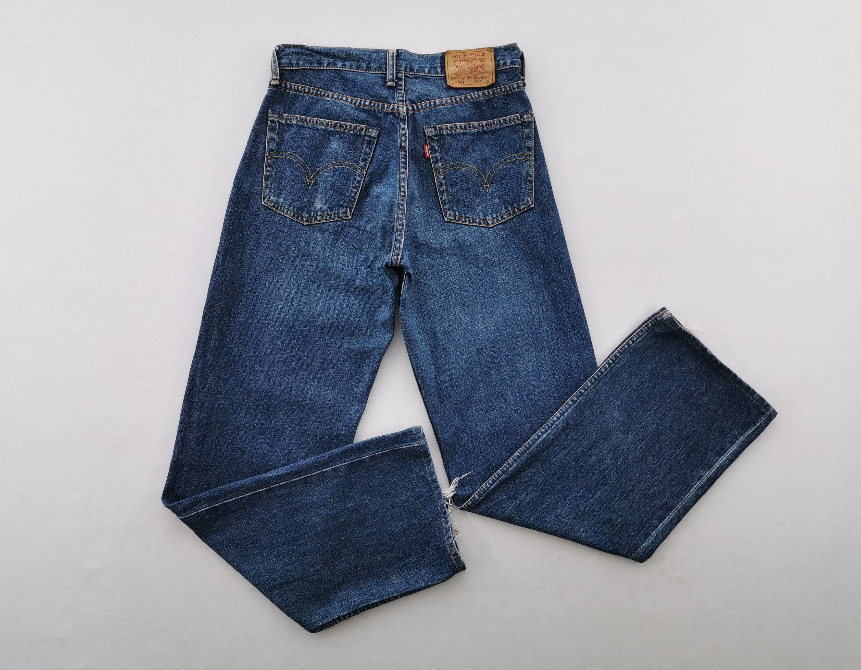 Levi's Distressed Vintage Levis 503 Selvedge Denim Made In Japan Size US 28 / EU 44 - 2 Thumbnail