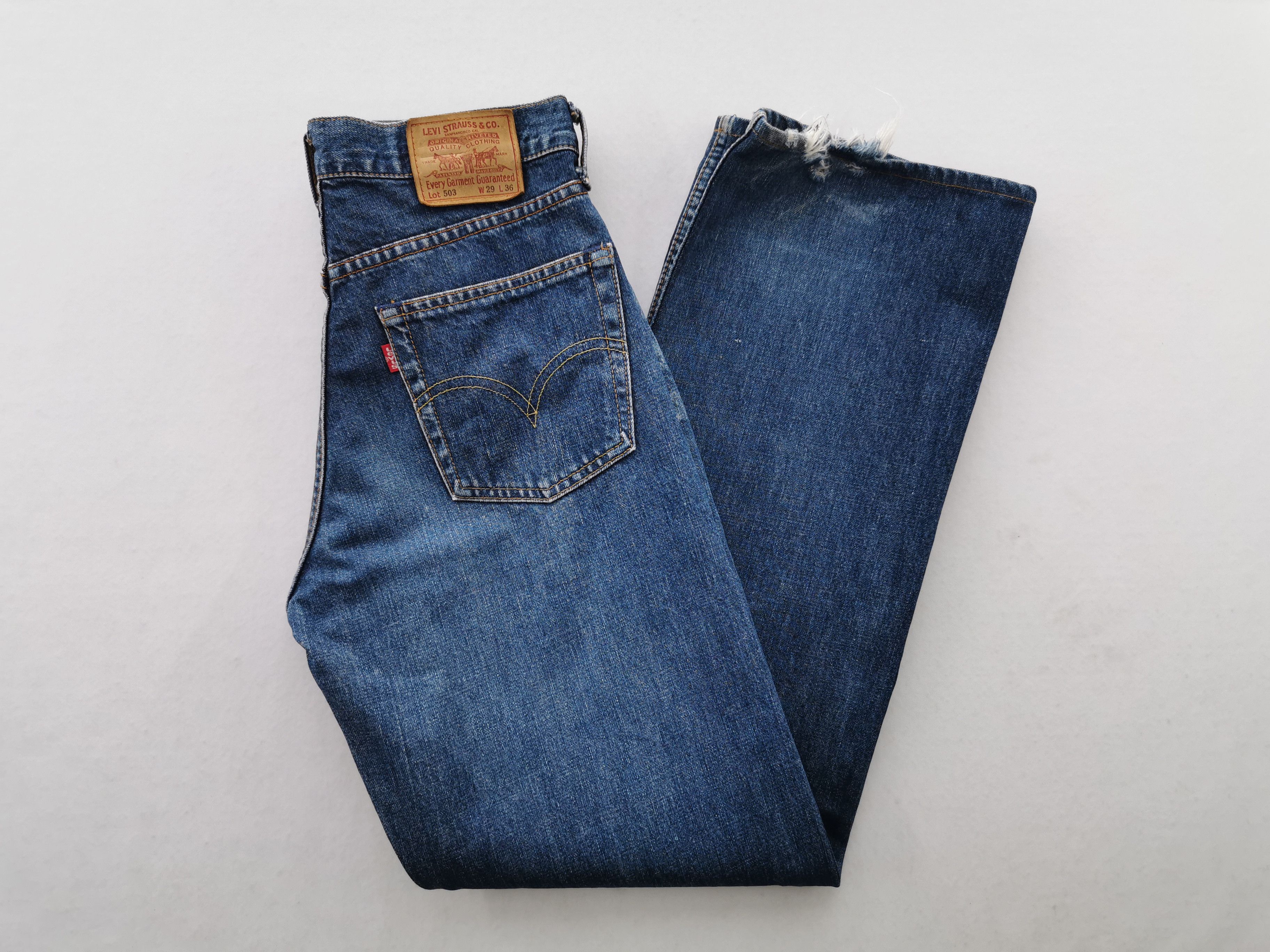 Levi's Distressed Vintage Levis 503 Selvedge Denim Made In Japan Size US 28 / EU 44 - 1 Thumbnail