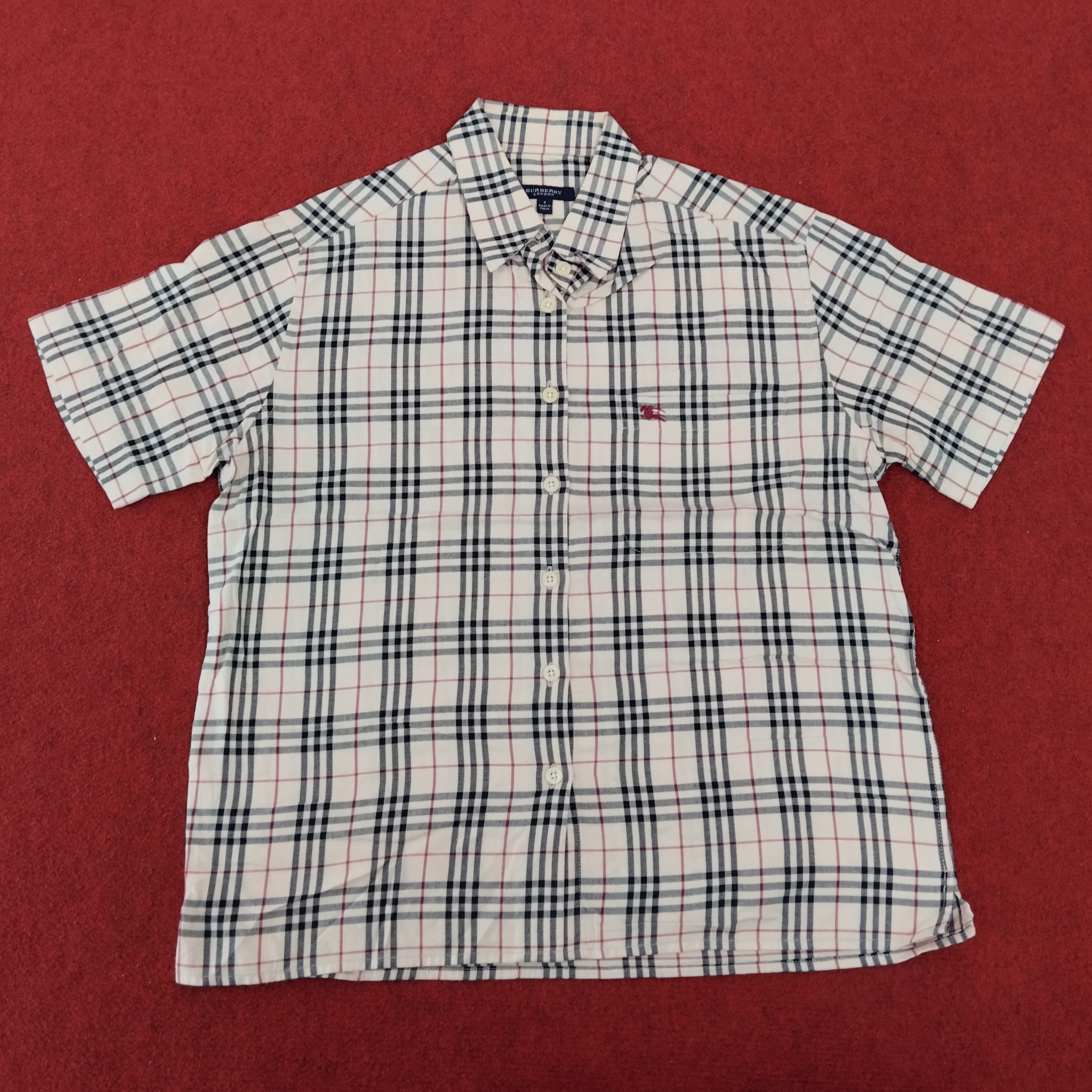 BURBERRY London Nova Check Small Logo Design Shirt