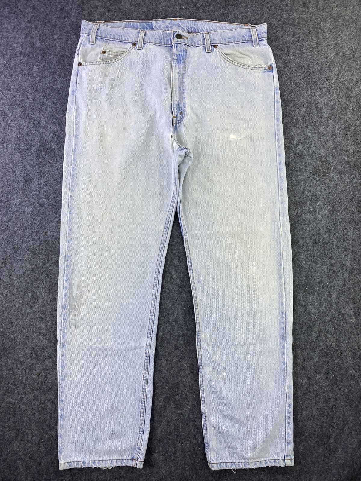 Jean × Levi's × Vintage VINTAGE 90s LEVIS 505 Light BLUE WASH JEANS - J613 Size US 40 / EU 56 - 1 Thumbnail