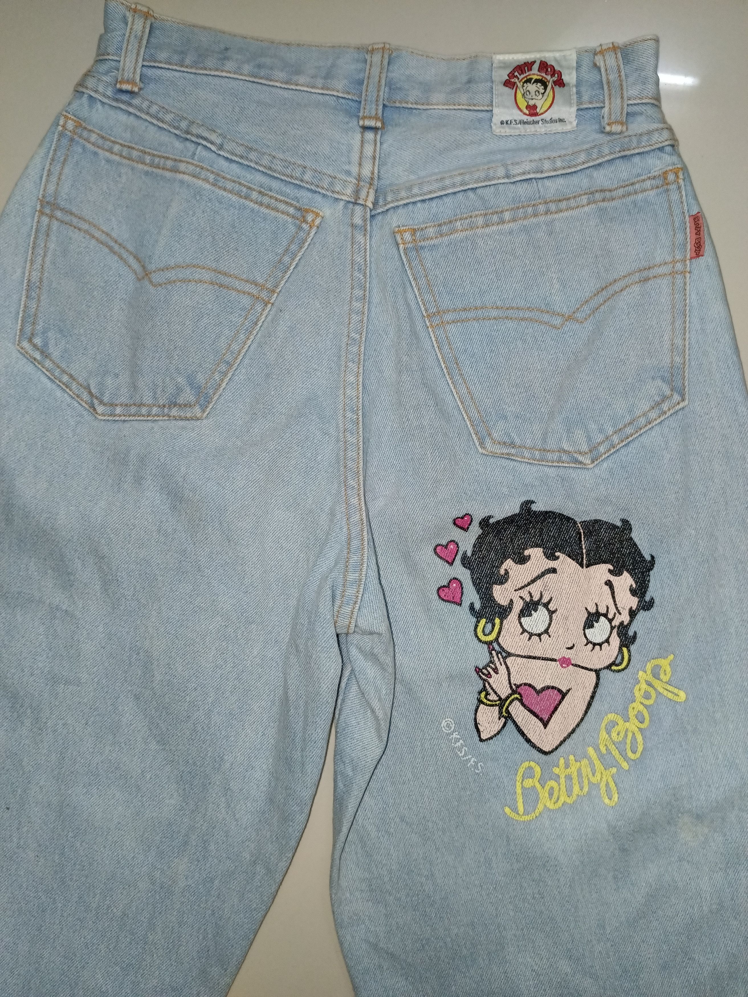 Cartoon Network Vintage 90s Betty Boop Jeans Pants Size US 26 / EU 42 - 7 Thumbnail
