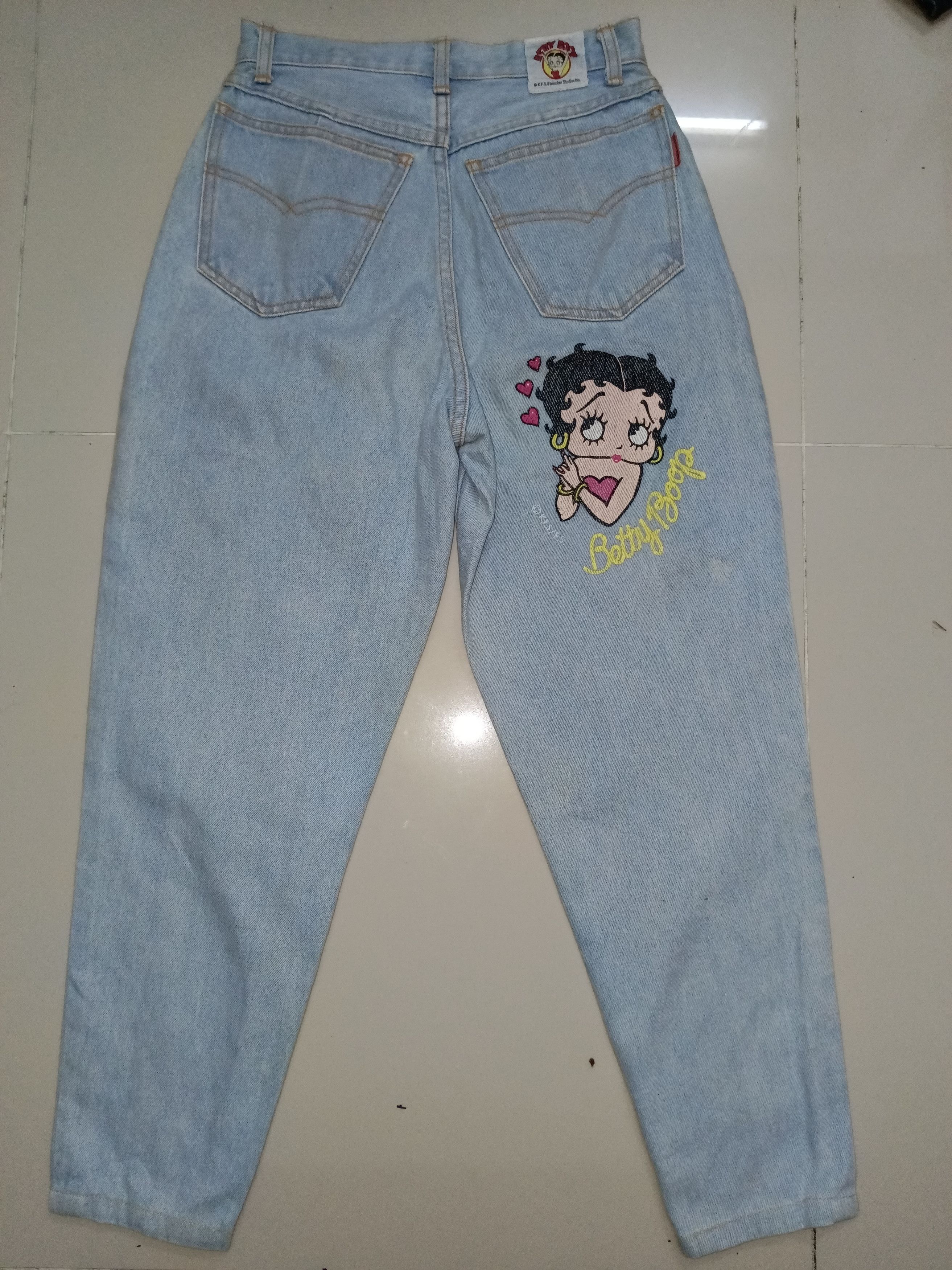 Cartoon Network Vintage 90s Betty Boop Jeans Pants Size US 26 / EU 42 - 6 Thumbnail