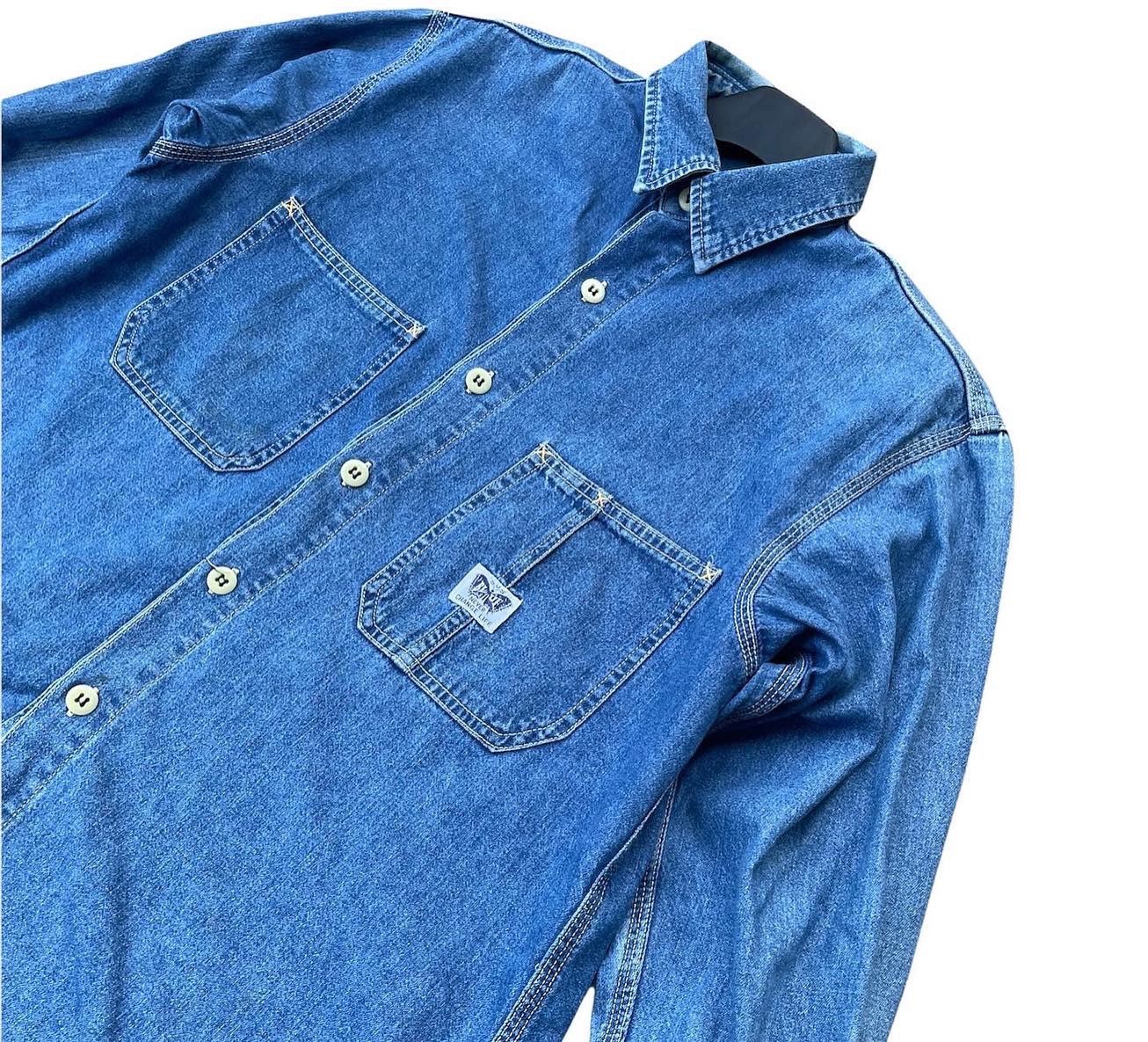 Blue Blue Japan Vintage Blue Blue SOS Blue Shirt Size US L / EU 52-54 / 3 - 4 Thumbnail