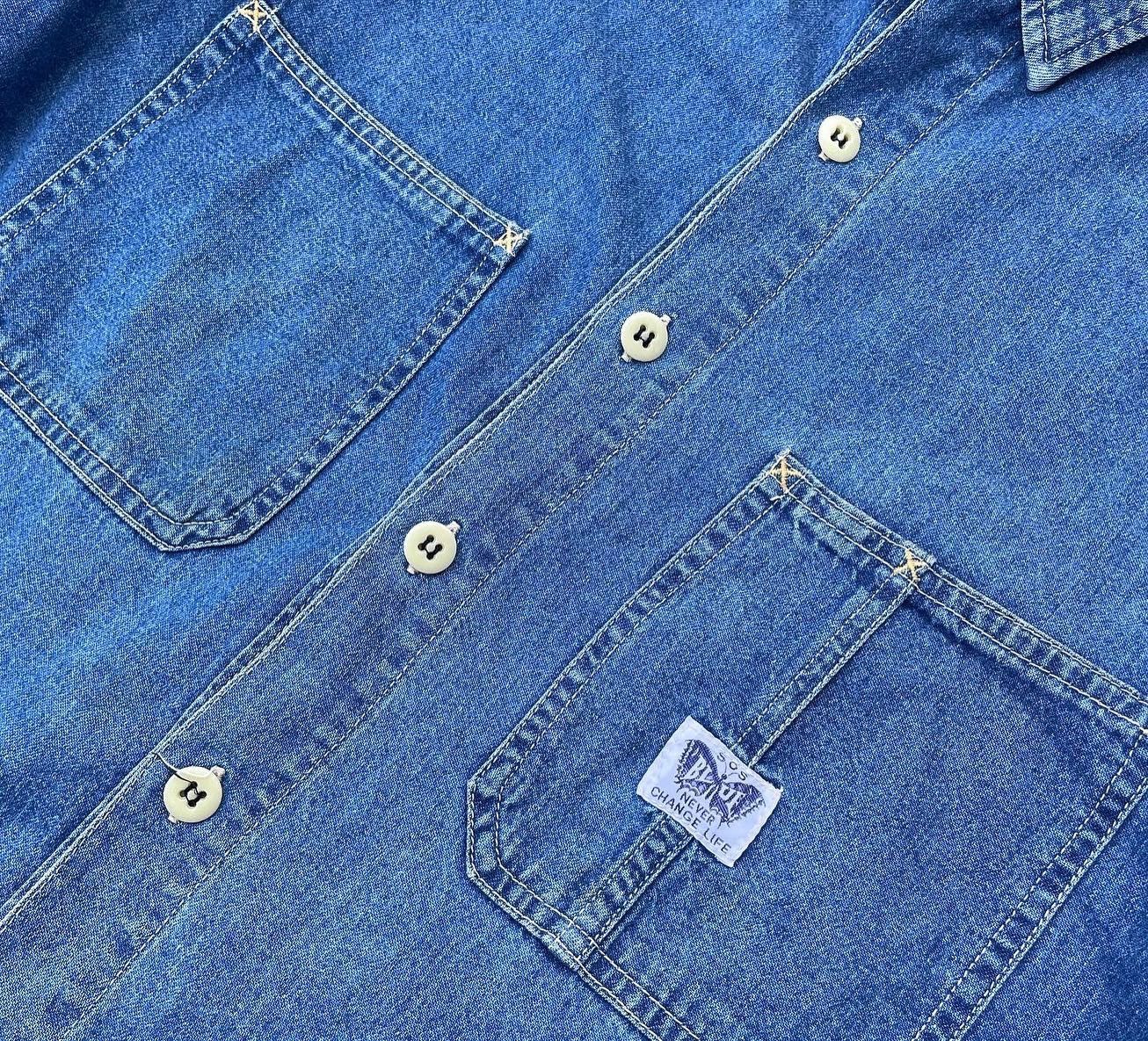 Blue Blue Japan Vintage Blue Blue SOS Blue Shirt Size US L / EU 52-54 / 3 - 9 Thumbnail