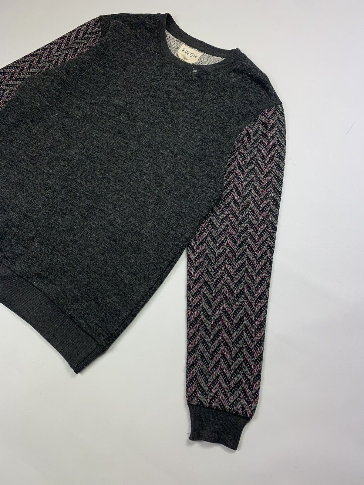 Brooklyn We Go Hard BWGH men’s cotton wool crew neck combined pattern sweatshirt Size US L / EU 52-54 / 3 - 2 Thumbnail