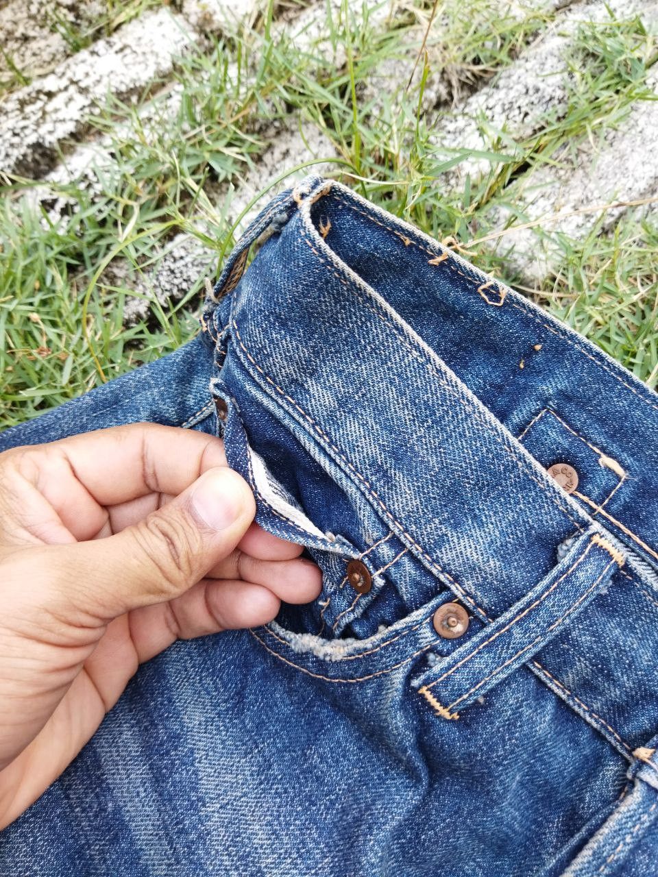 Levi's Vintage Clothing Vintage Levis LVC Hidden Rivet Capital E Jeans Size US 31 - 6 Thumbnail