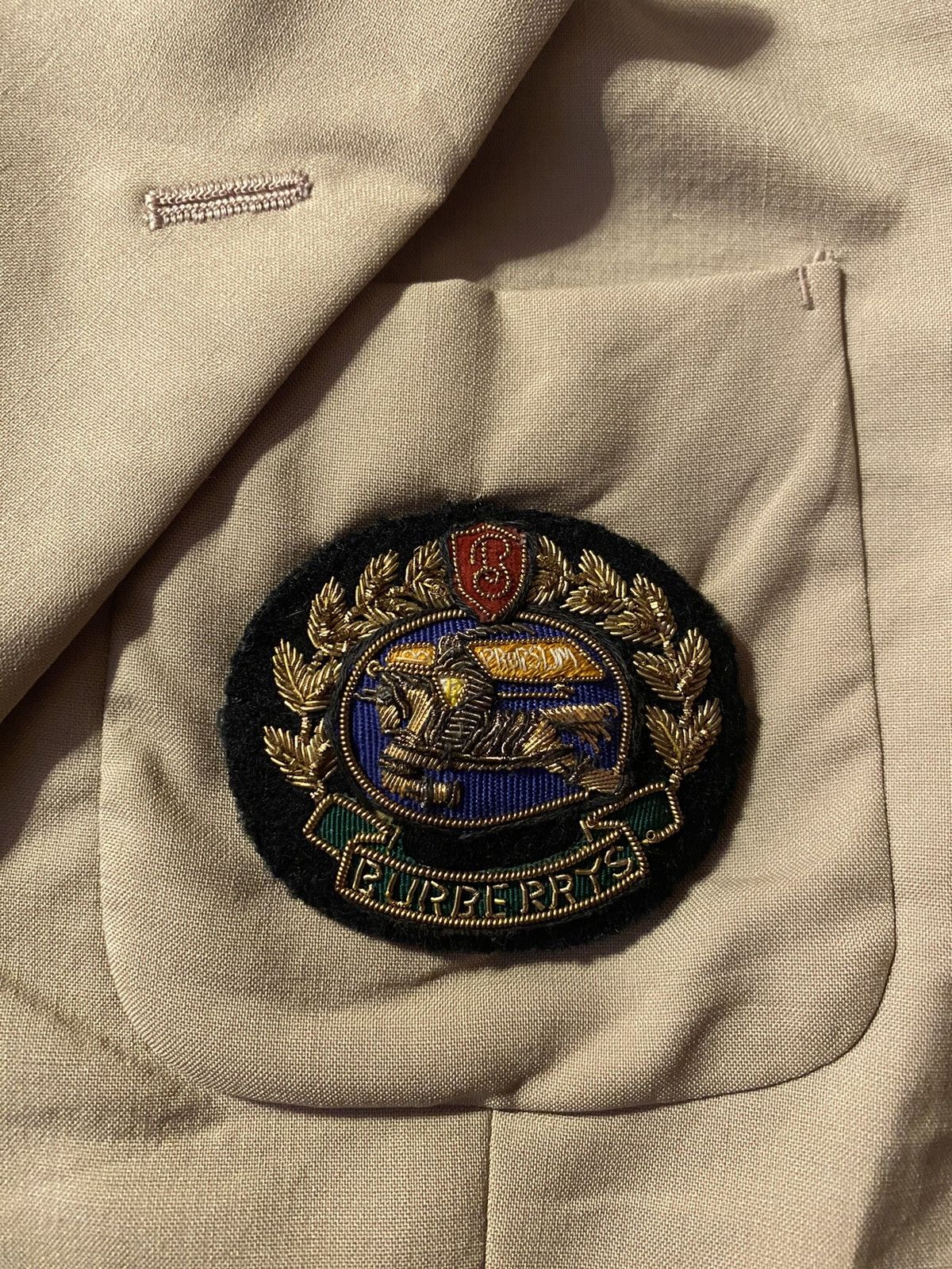 Burberry × Designer × Vintage Vintage Burberry Blazer Jacket Size US M / EU 48-50 / 2 - 2 Thumbnail