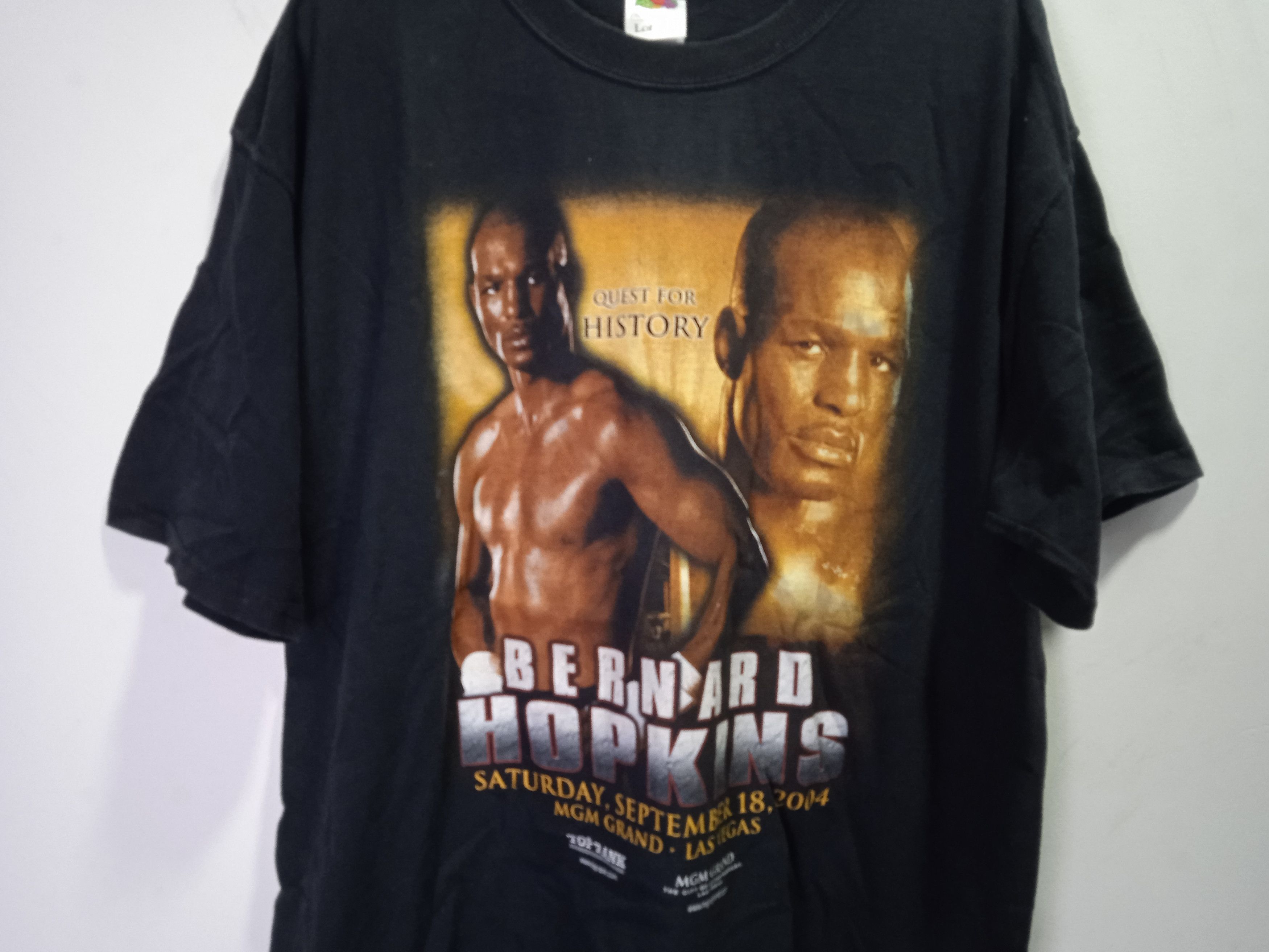 Vintage Vintage 2000s Bernard Hopkins Boxing T Shirt Size US XL / EU 56 / 4 - 4 Thumbnail