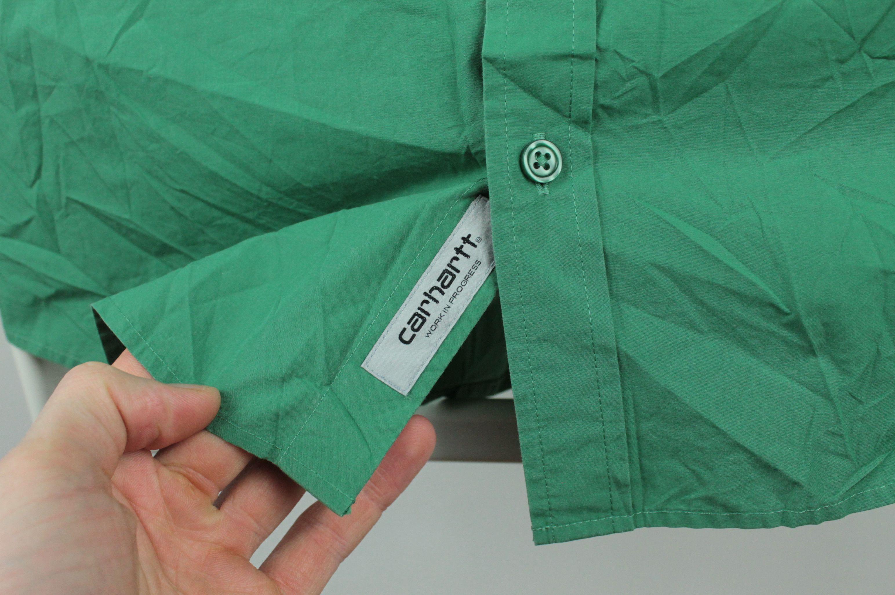 Carhartt Carhartt WIP Wesley Green Cotton Short Sleeve Shirt Size US S / EU 44-46 / 1 - 6 Thumbnail