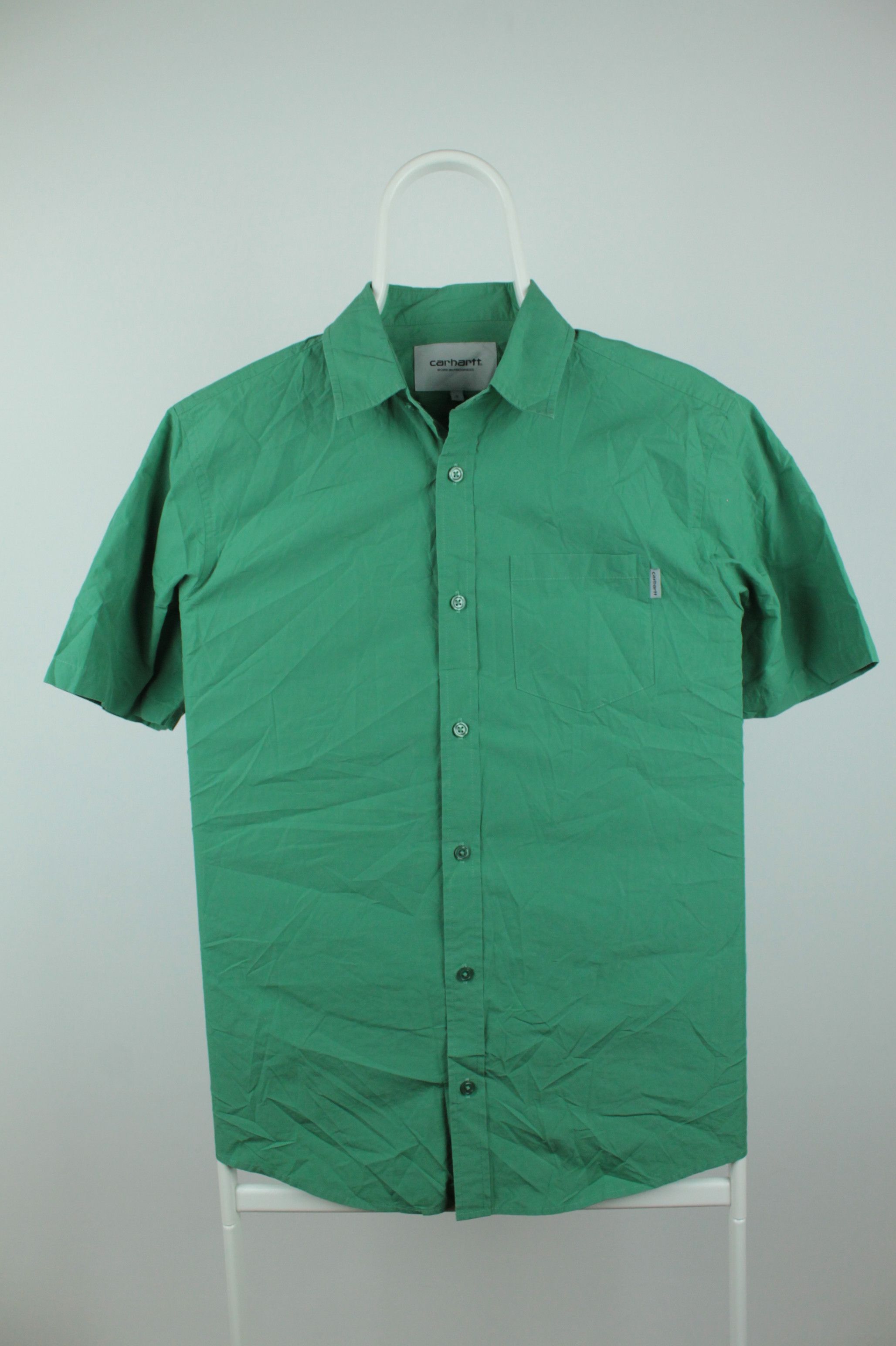 Carhartt Carhartt WIP Wesley Green Cotton Short Sleeve Shirt Size US S / EU 44-46 / 1 - 2 Thumbnail